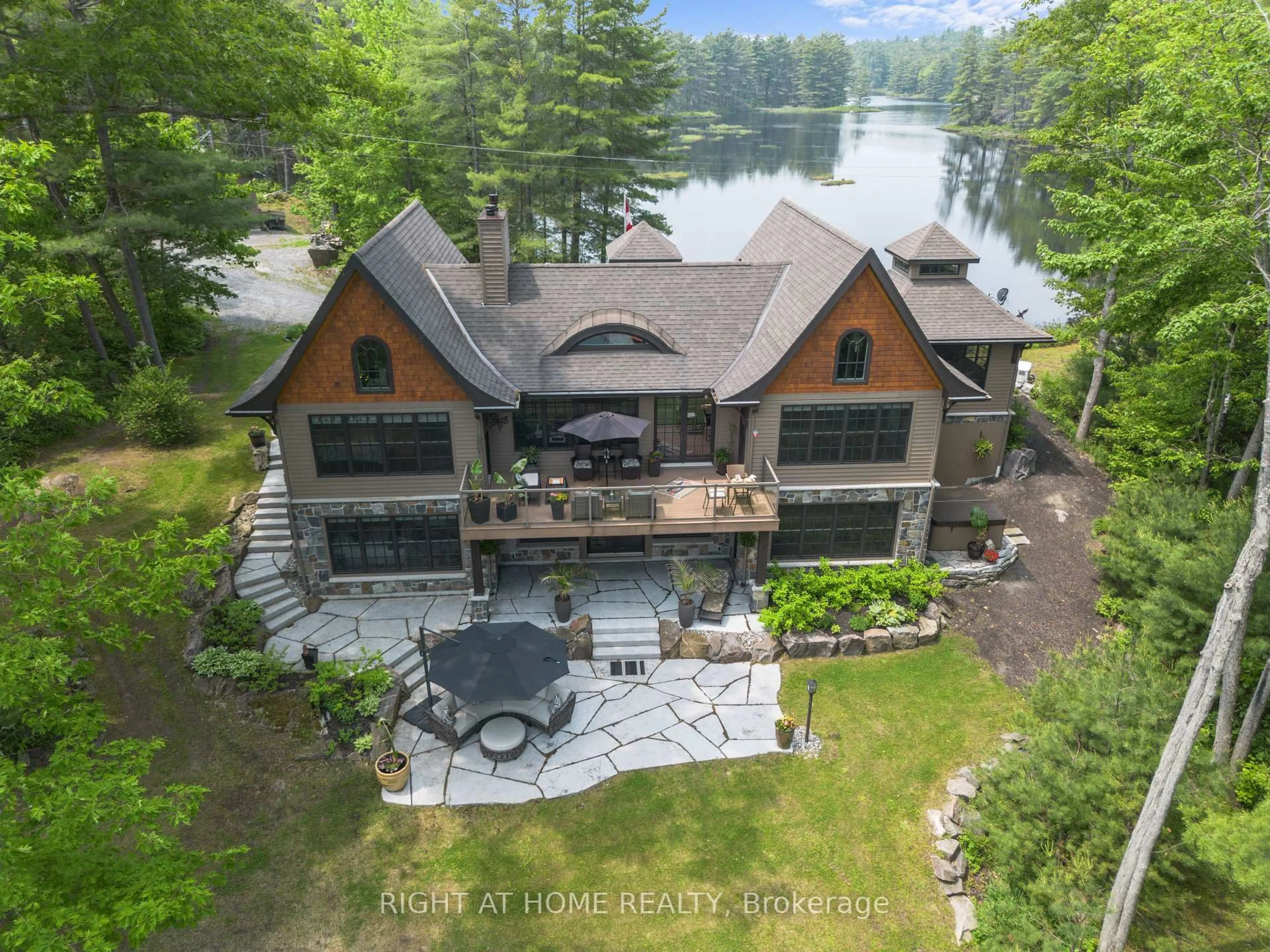 A pic from outside/outdoor area/front of a property/back of a property/a pic from drone, water/lake/river/ocean view for 302 Fire Route 93A Rte, Havelock-Belmont-Methuen Ontario K0L 2H0