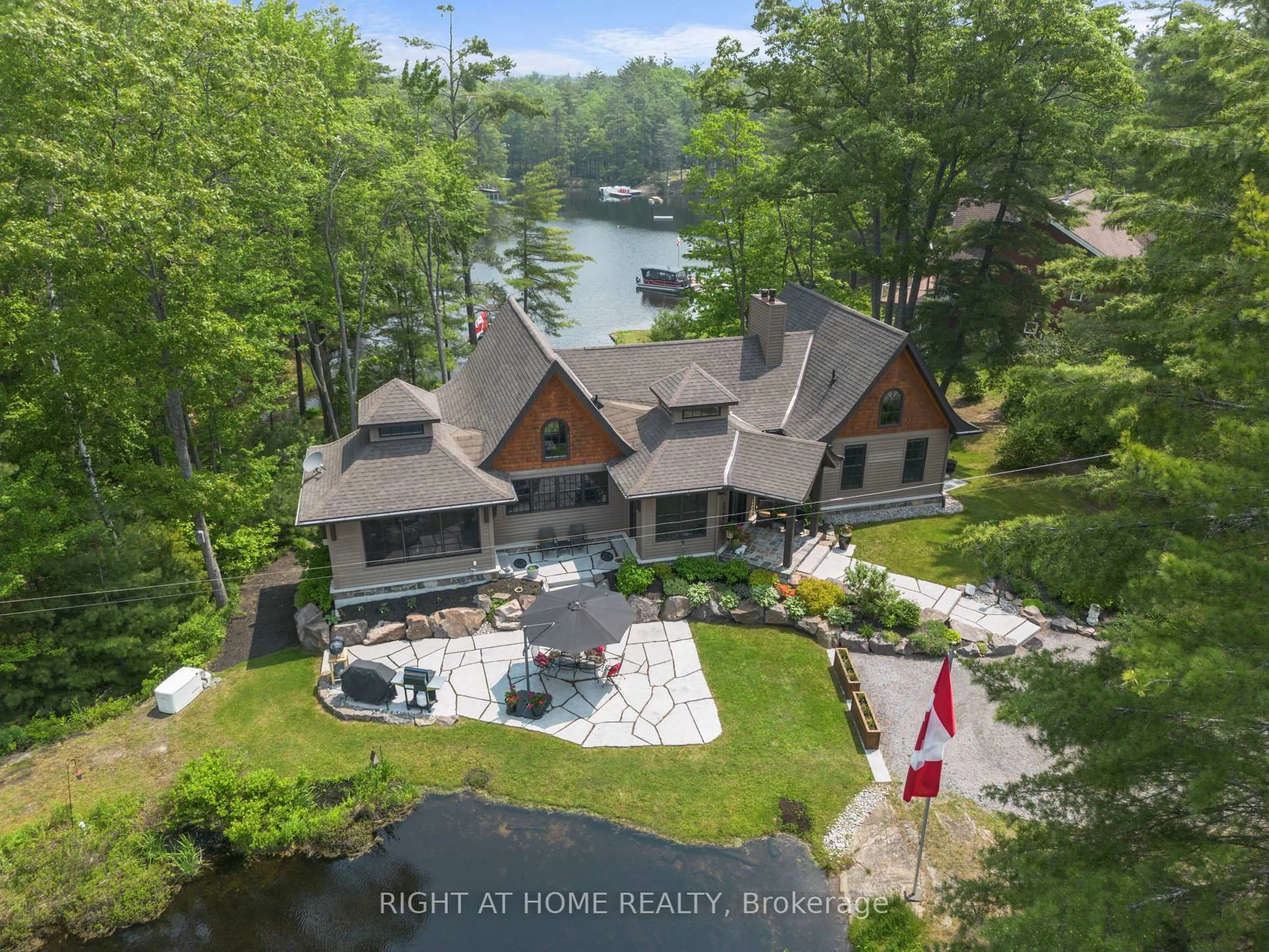 A pic from outside/outdoor area/front of a property/back of a property/a pic from drone, water/lake/river/ocean view for 302 Fire Route 93A Rte, Havelock-Belmont-Methuen Ontario K0L 2H0