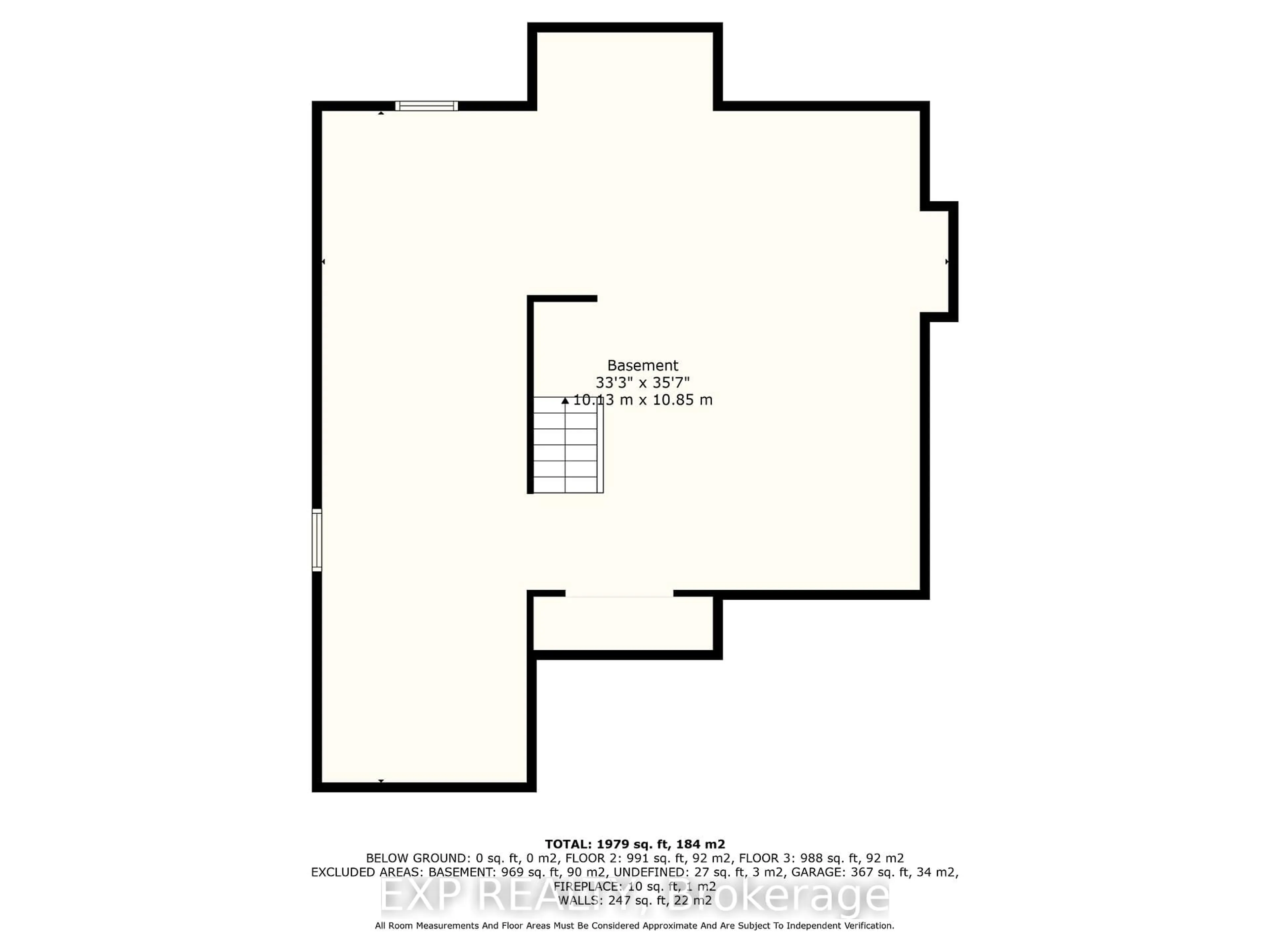 Floor plan for 757 Beatty Cres, Cobourg Ontario K9A 5K7