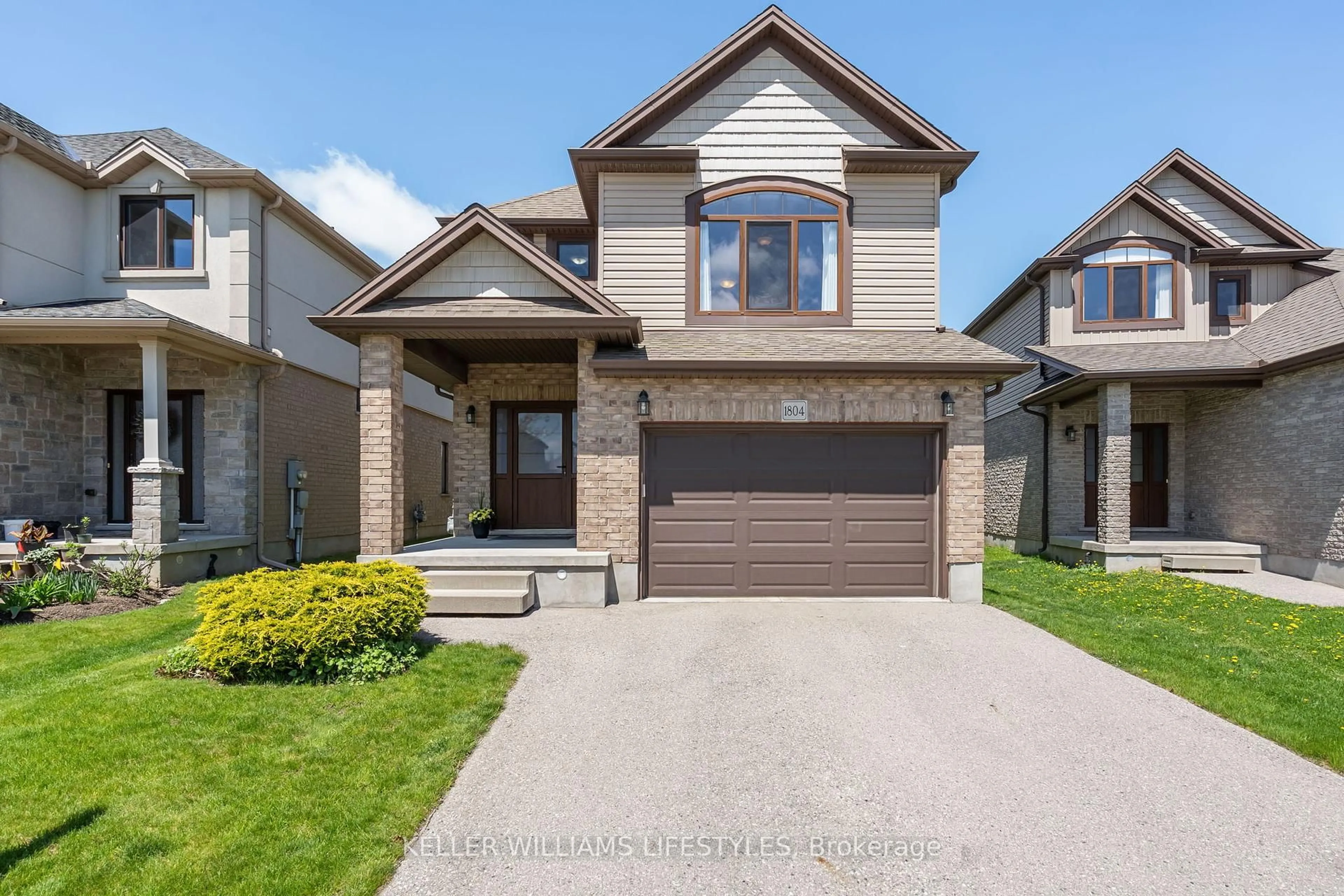 Home with brick exterior material, street for 1804 Cedarpark Dr, London North Ontario N5X 0H9