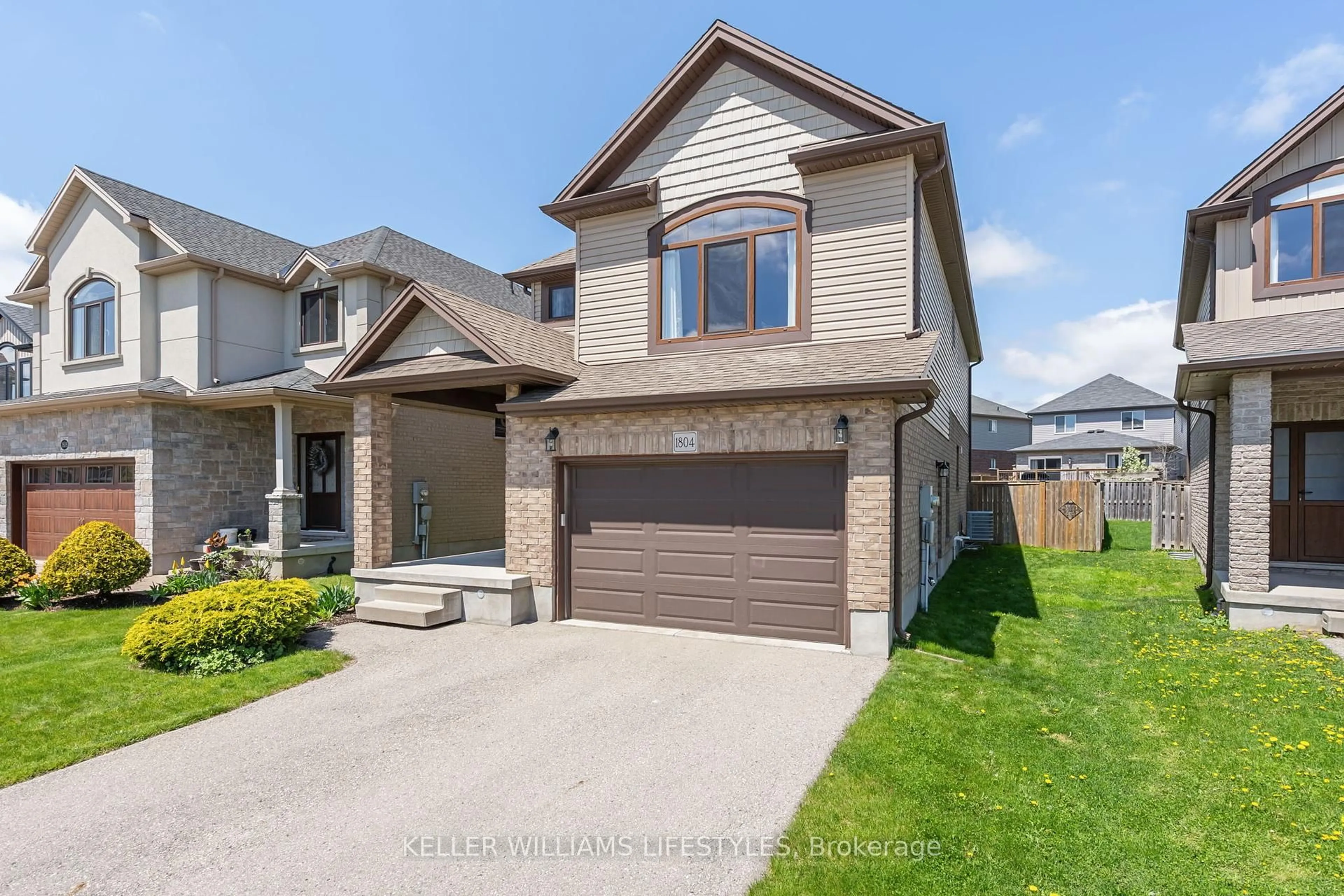 Home with brick exterior material, street for 1804 Cedarpark Dr, London North Ontario N5X 0H9