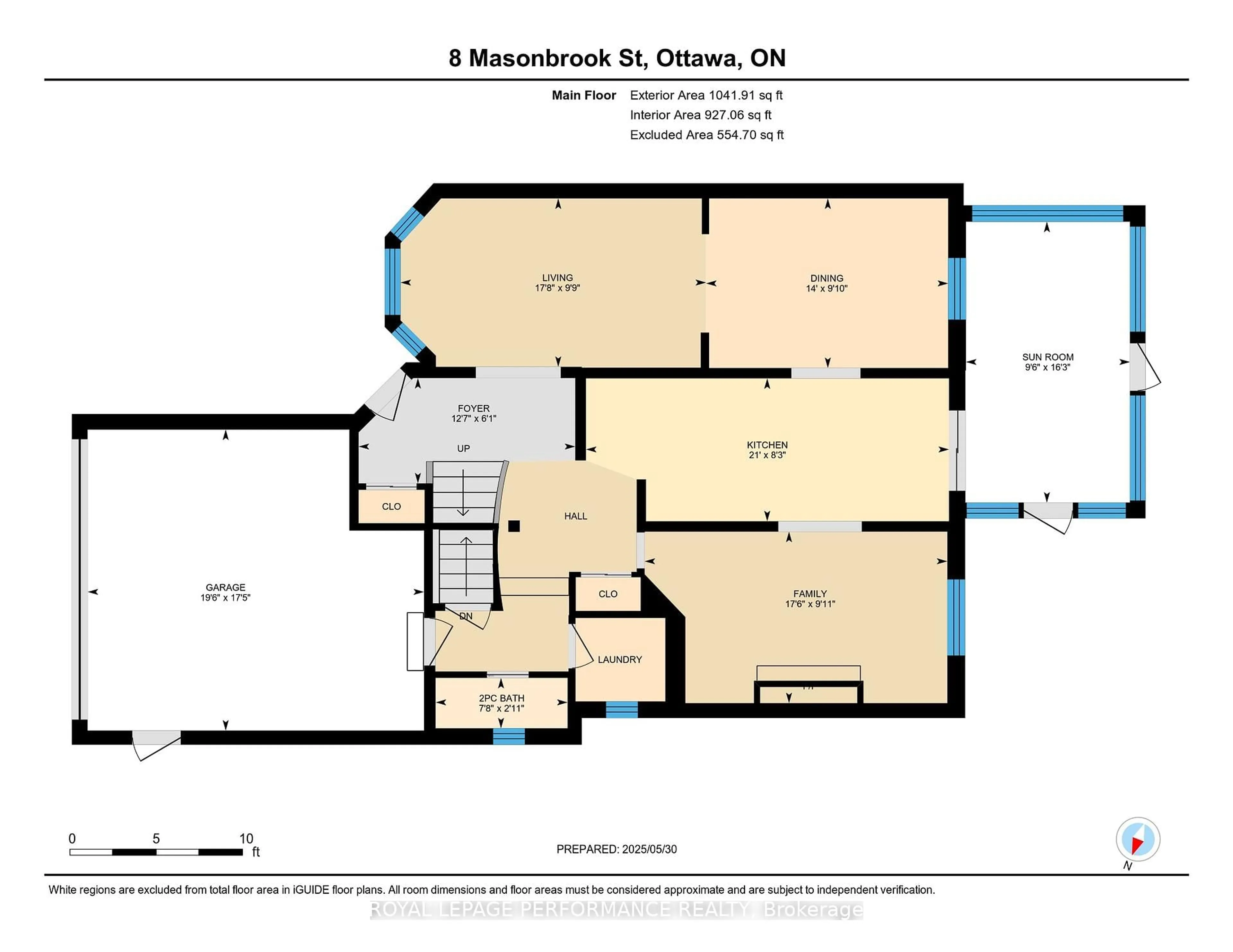 Floor plan for 8 Masonbrook St, Ottawa Ontario K2J 4C4