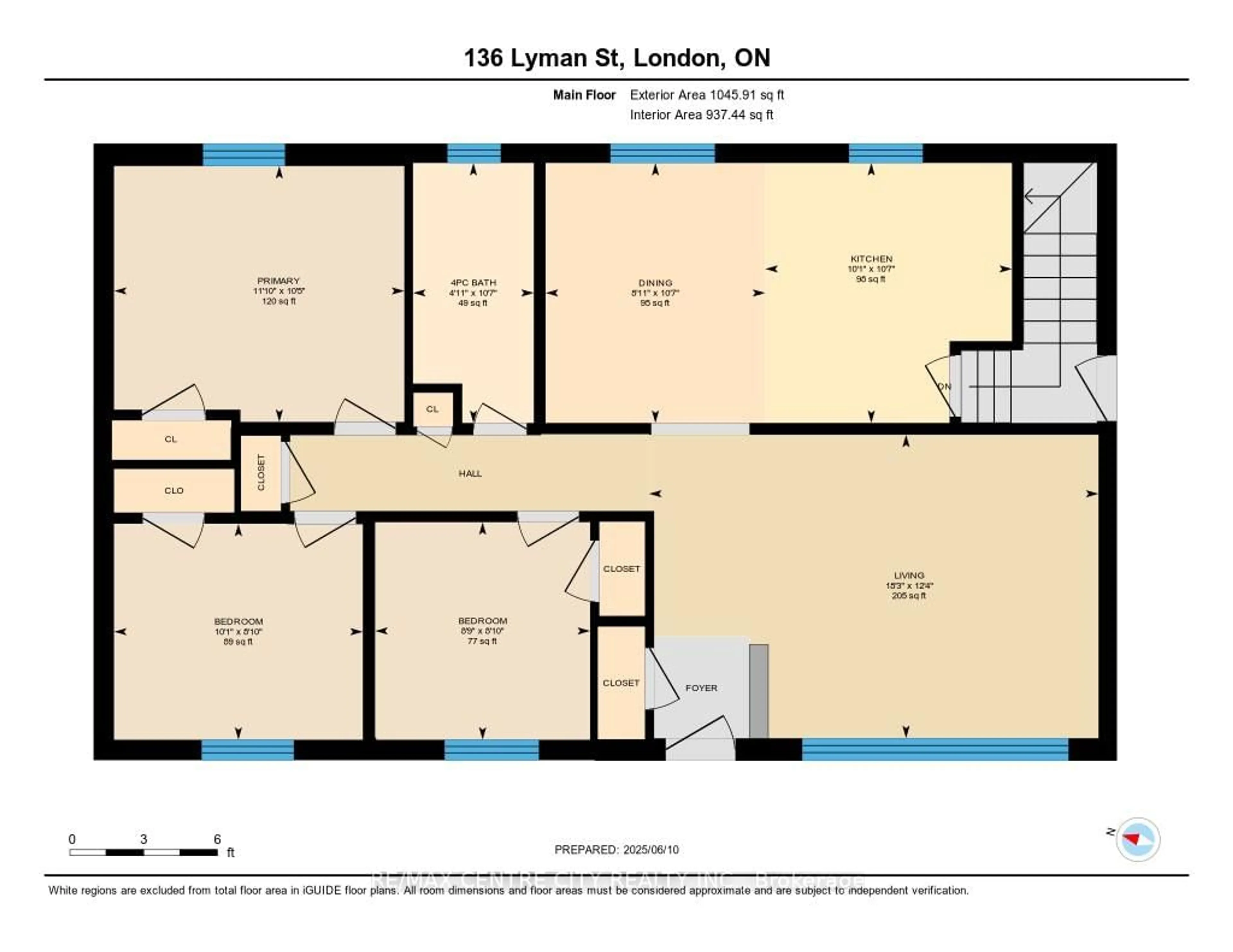 Floor plan for 136 Lyman St, London East Ontario N5Y 1M8