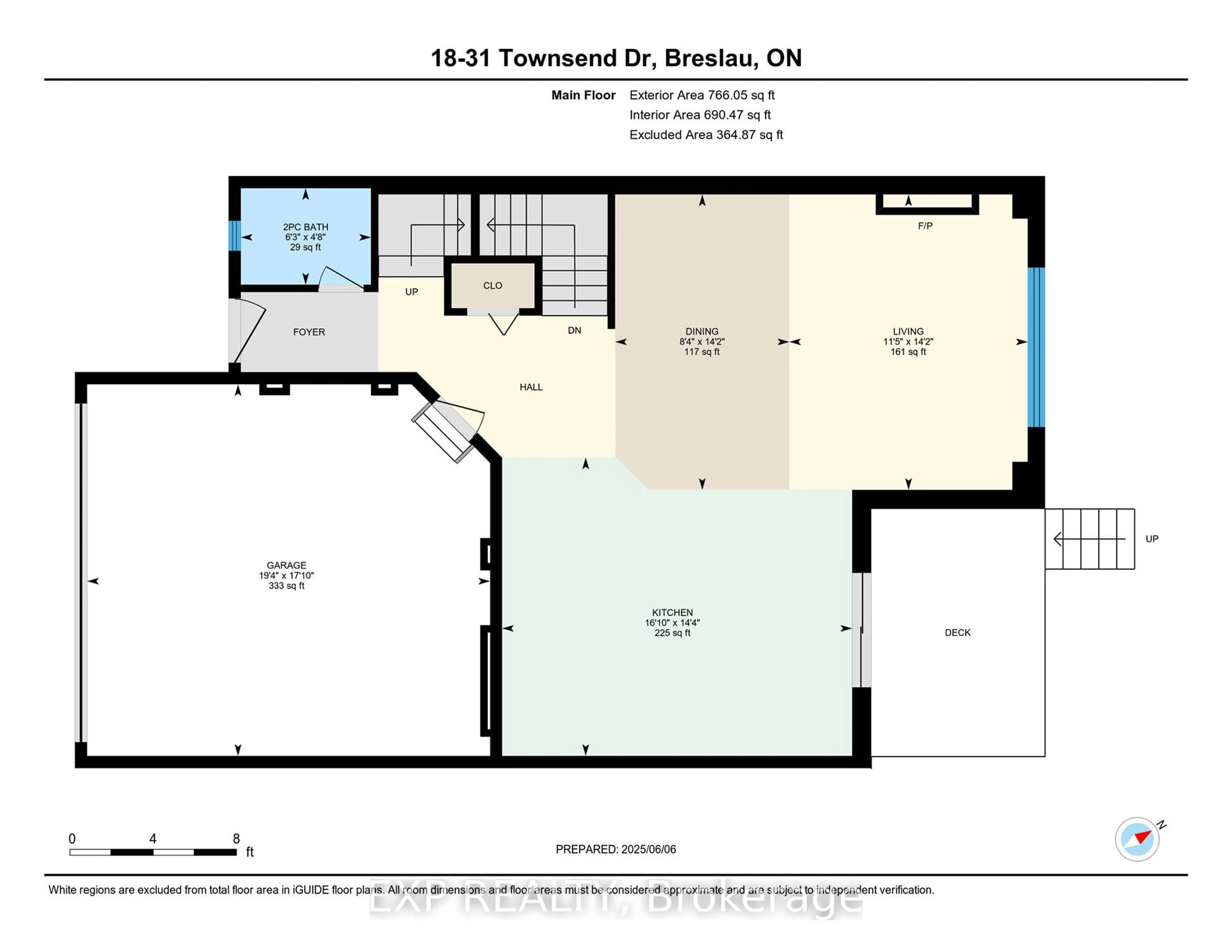 Floor plan for 31 Townsend Dr #18, Woolwich Ontario N0B 1M0