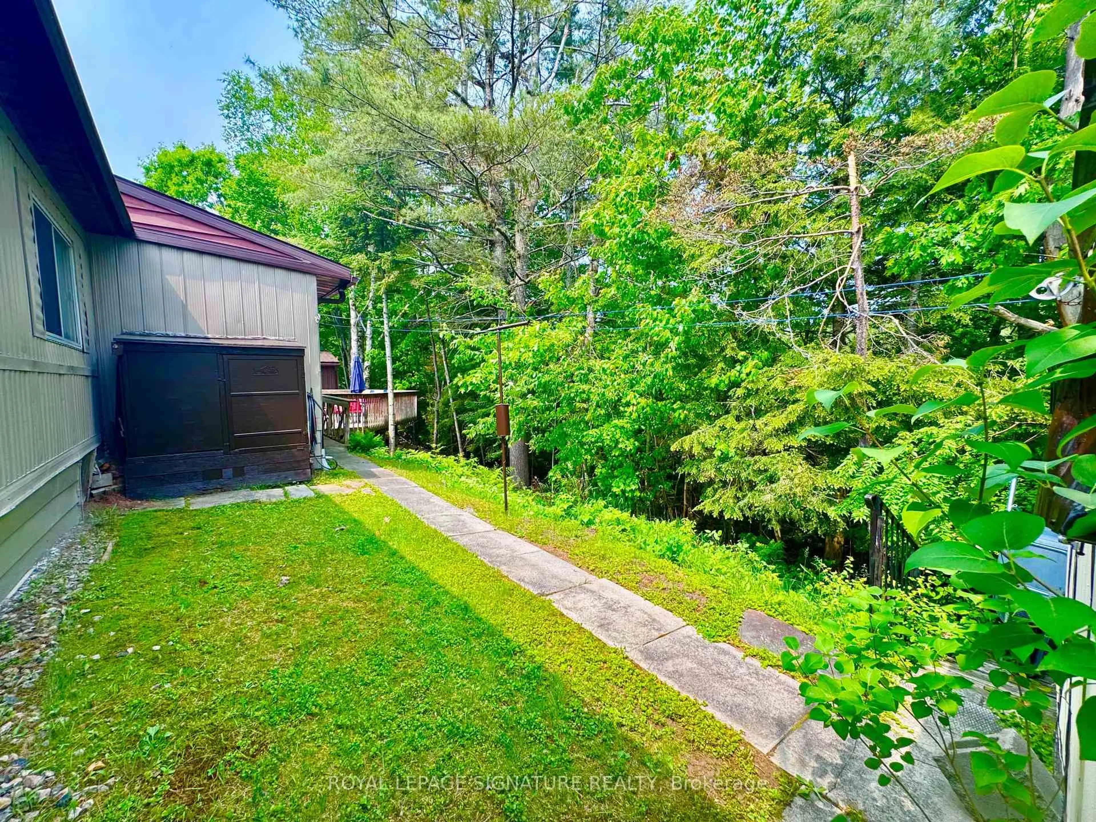 A pic from outside/outdoor area/front of a property/back of a property/a pic from drone, forest/trees view for 1019 Seventh Lane, Minden Hills Ontario K0M 2K0