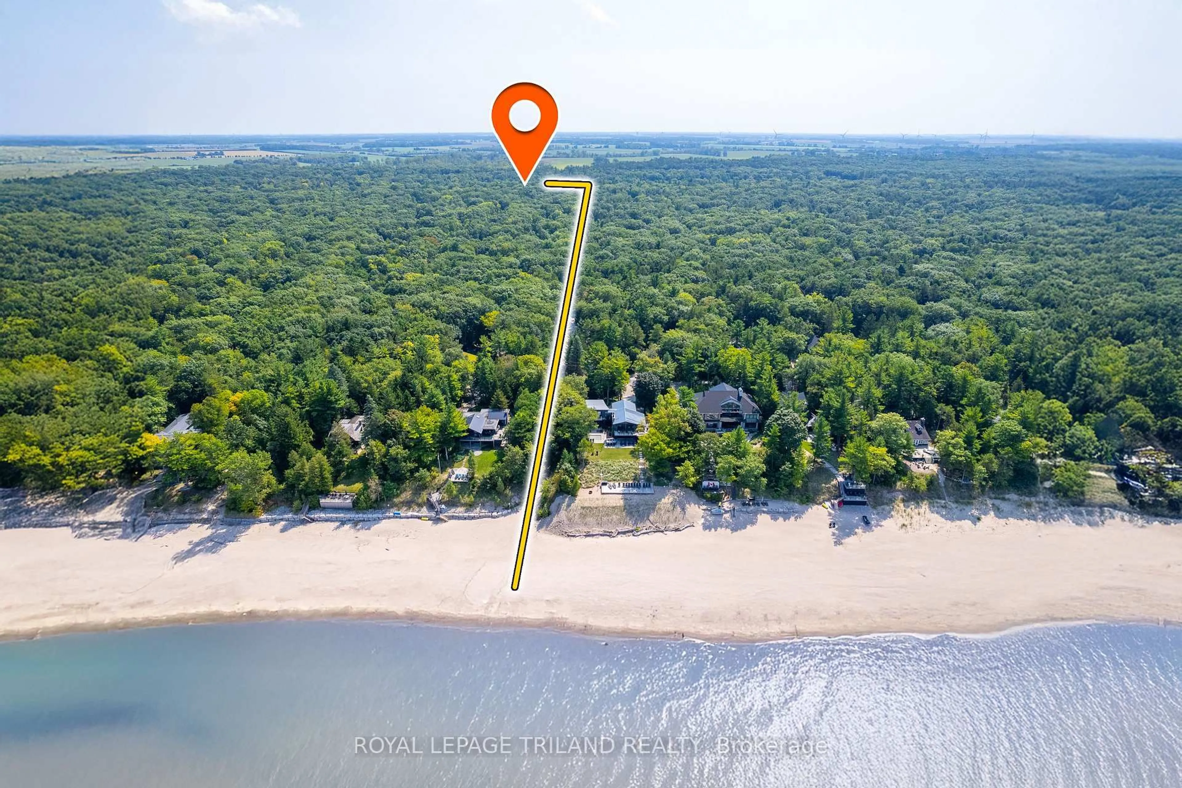 A pic from outside/outdoor area/front of a property/back of a property/a pic from drone, water/lake/river/ocean view for 10124 SANDALWOOD Cres, Lambton Shores Ontario N0M 1T0