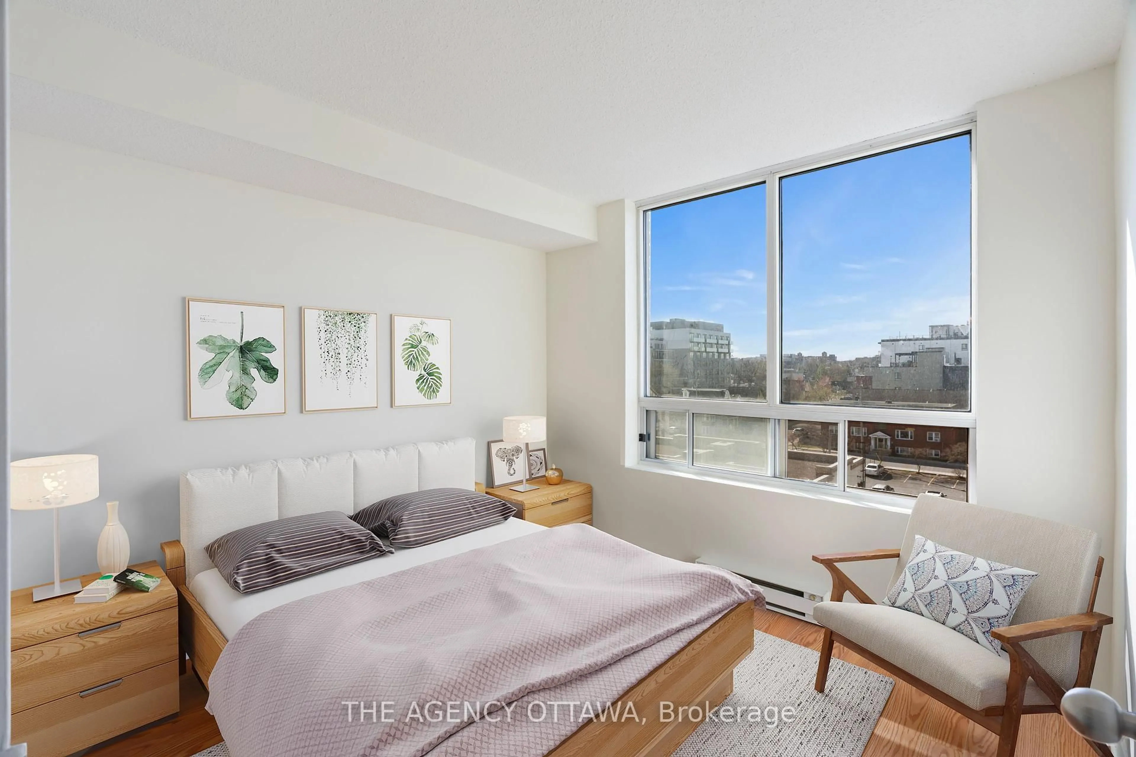 Bedroom with bed, unknown for 45 Holland Ave #610, Ottawa Ontario K1Y 4S3
