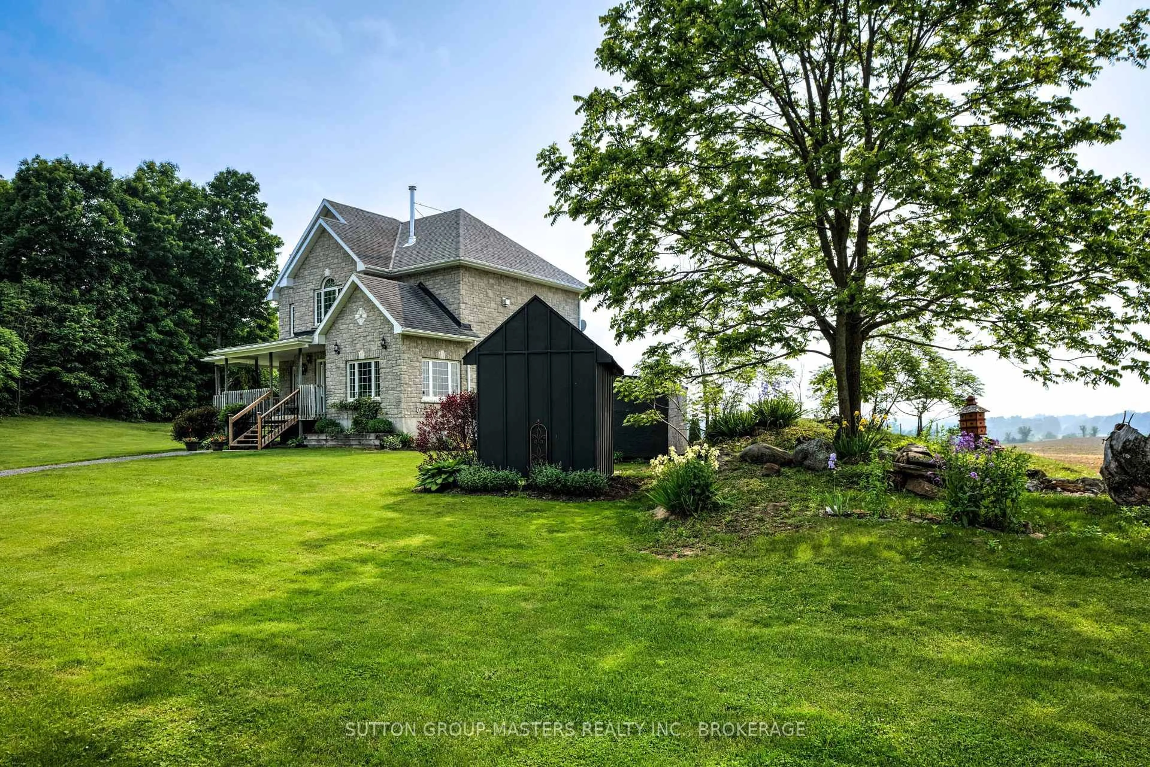 A pic from outside/outdoor area/front of a property/back of a property/a pic from drone, water/lake/river/ocean view for 302 Greens Rd, Leeds and the Thousand Islands Ontario K0H 2N0