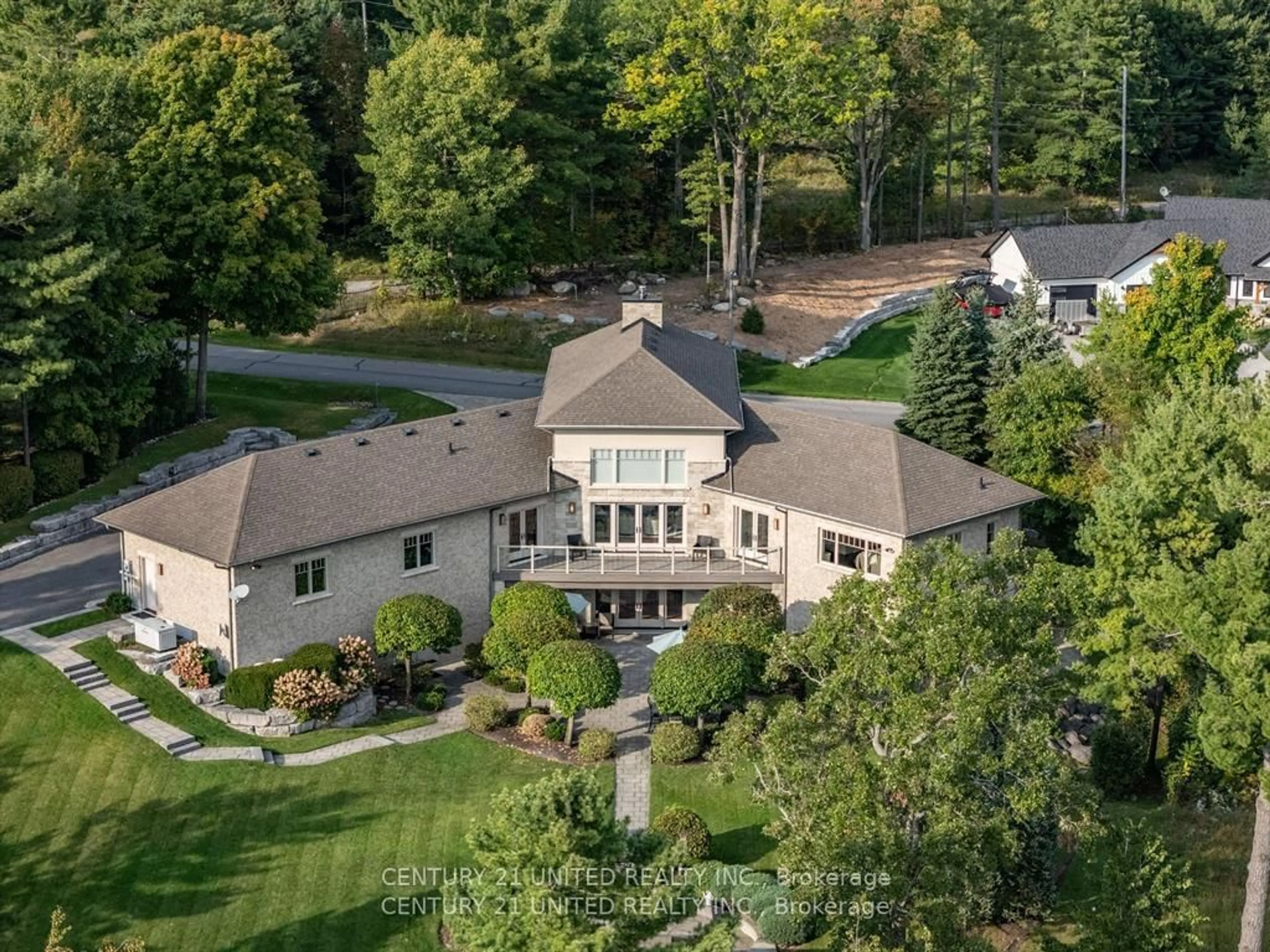 A pic from outside/outdoor area/front of a property/back of a property/a pic from drone, mountain view for 44 Fire Route 70 Rte, Galway-Cavendish and Harvey Ontario K0L 1J0