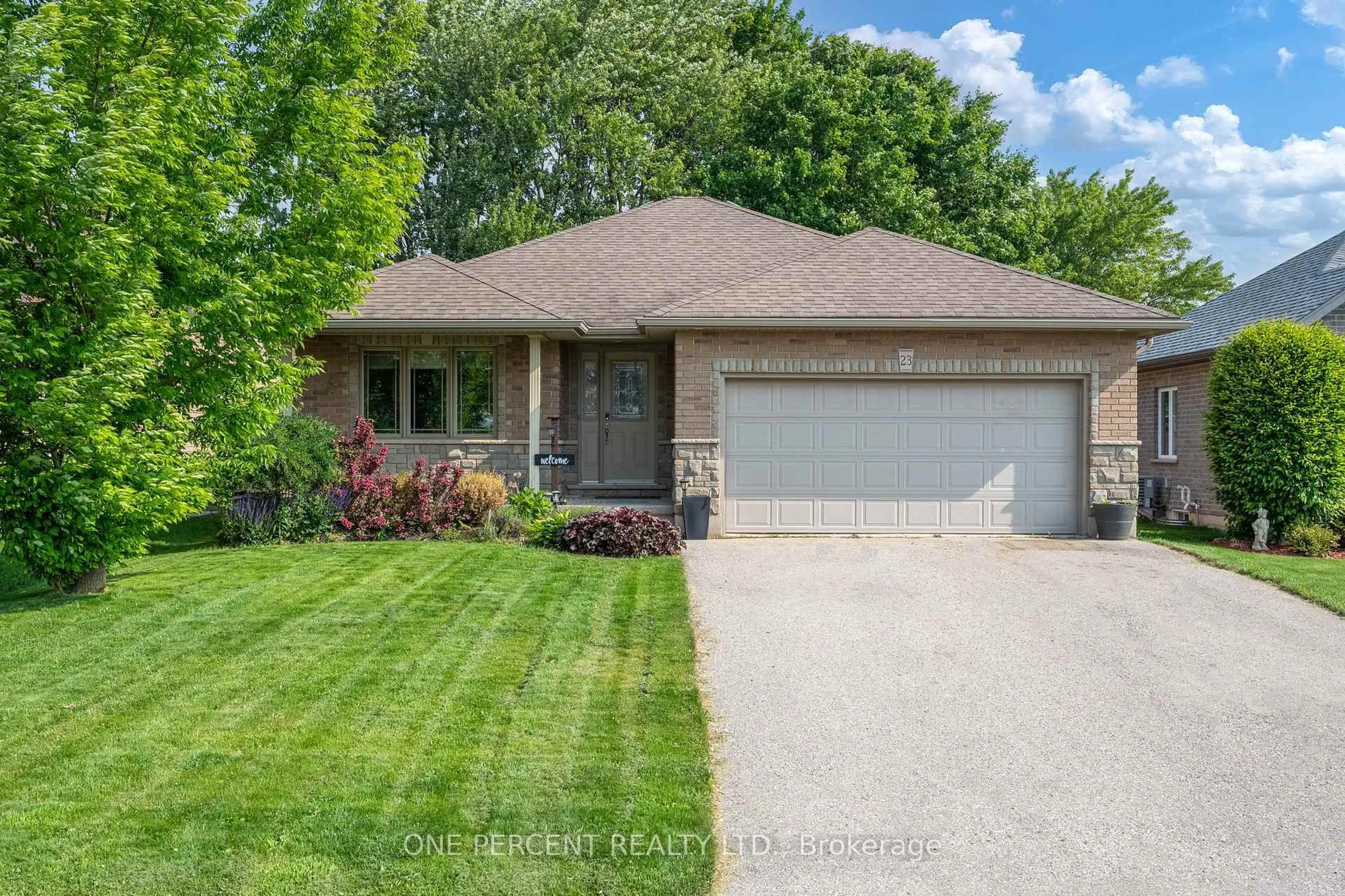 Home with brick exterior material, street for 23 Irving Dr, Norwich Ontario N0J 1P0