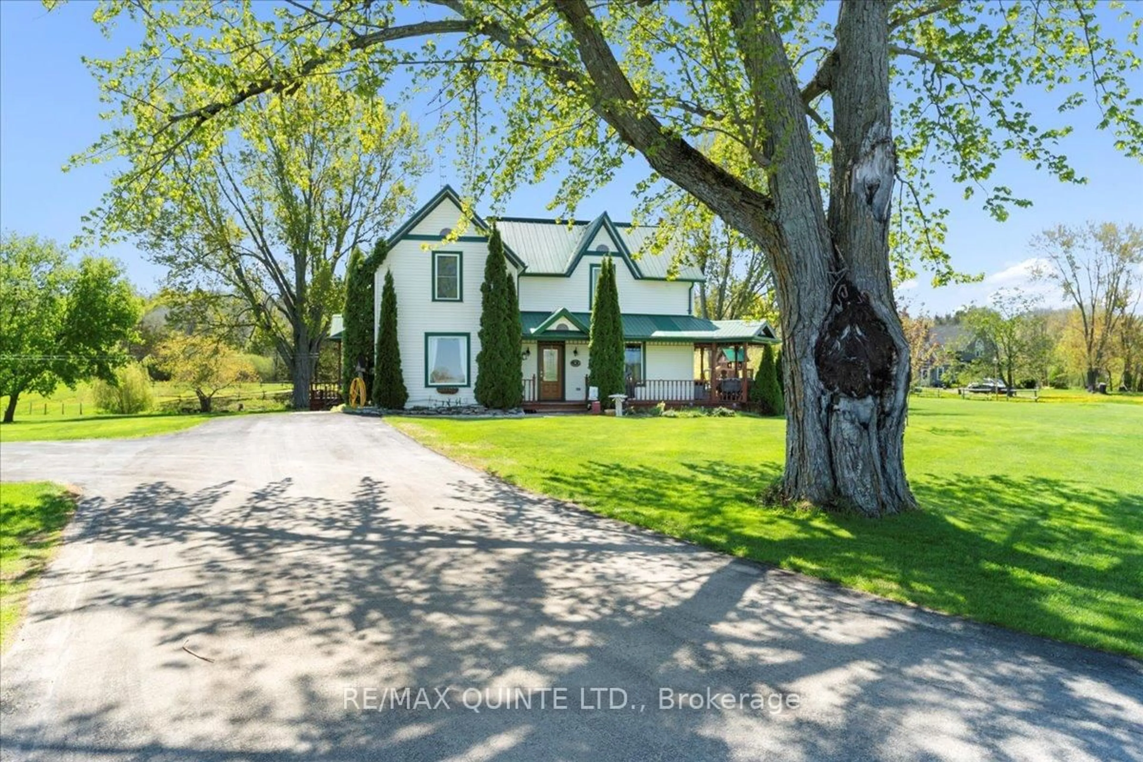 A pic from outside/outdoor area/front of a property/back of a property/a pic from drone, street for 213 Gomorrah Rd, Prince Edward County Ontario K0K 1W0