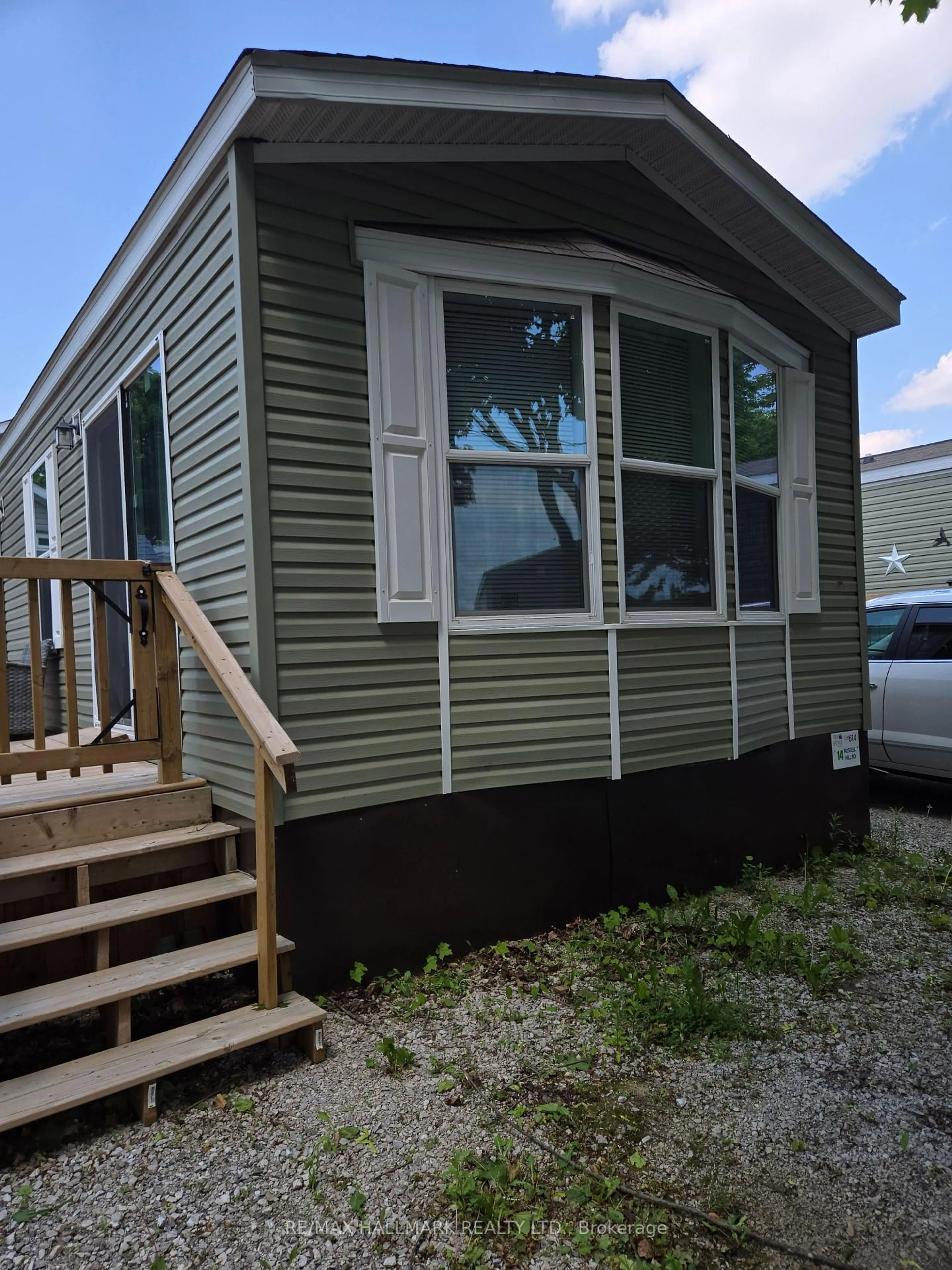 Home with vinyl exterior material, street for 99 Fourth Concession Rd #614, Brant Ontario N0E 1A0