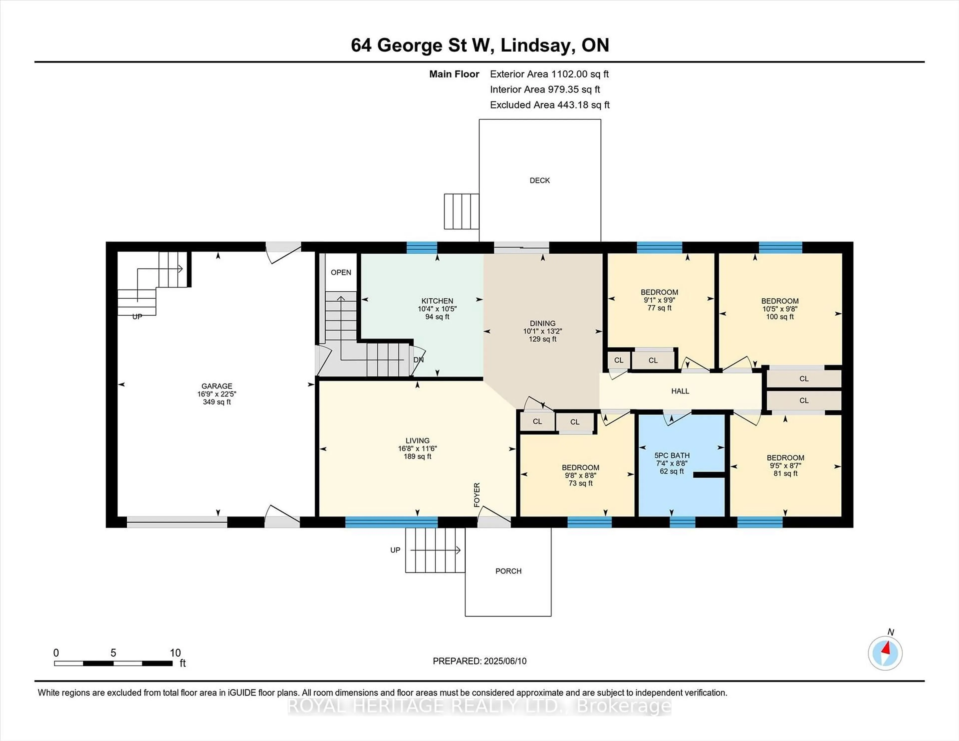 Floor plan for 64 George St, Kawartha Lakes Ontario K9V 5H9
