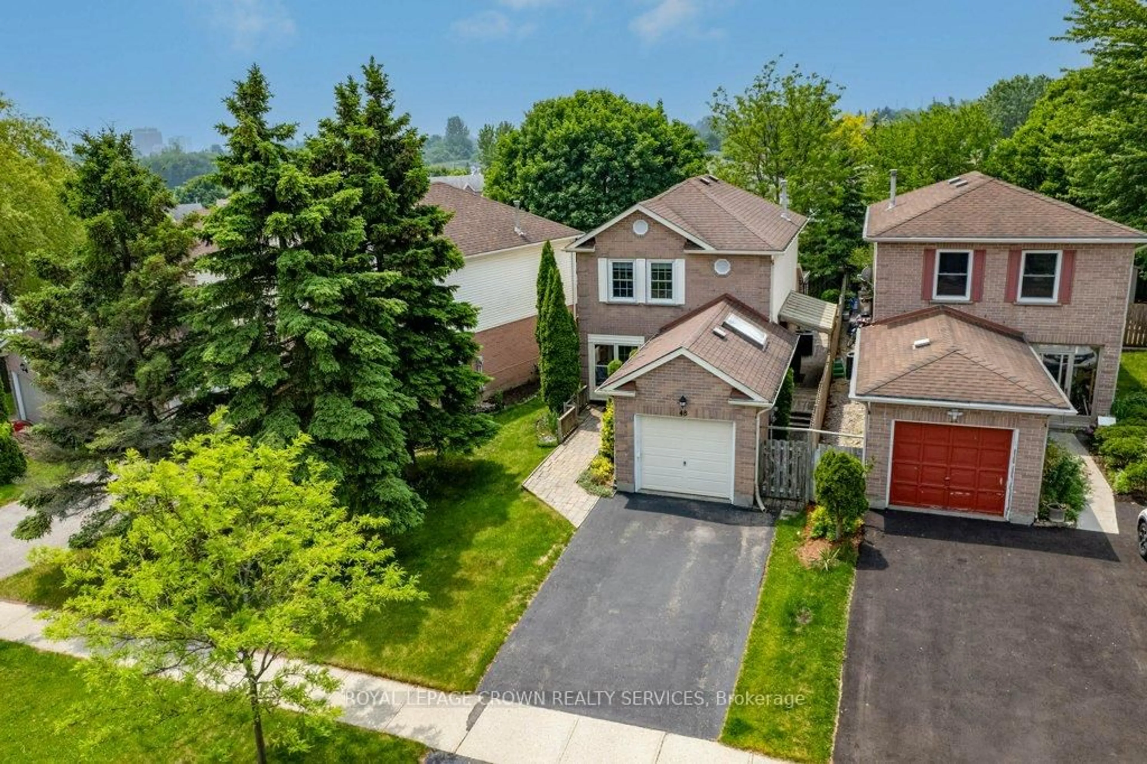 A pic from outside/outdoor area/front of a property/back of a property/a pic from drone, street for 48 Resurrection Dr, Kitchener Ontario N2N 3C1