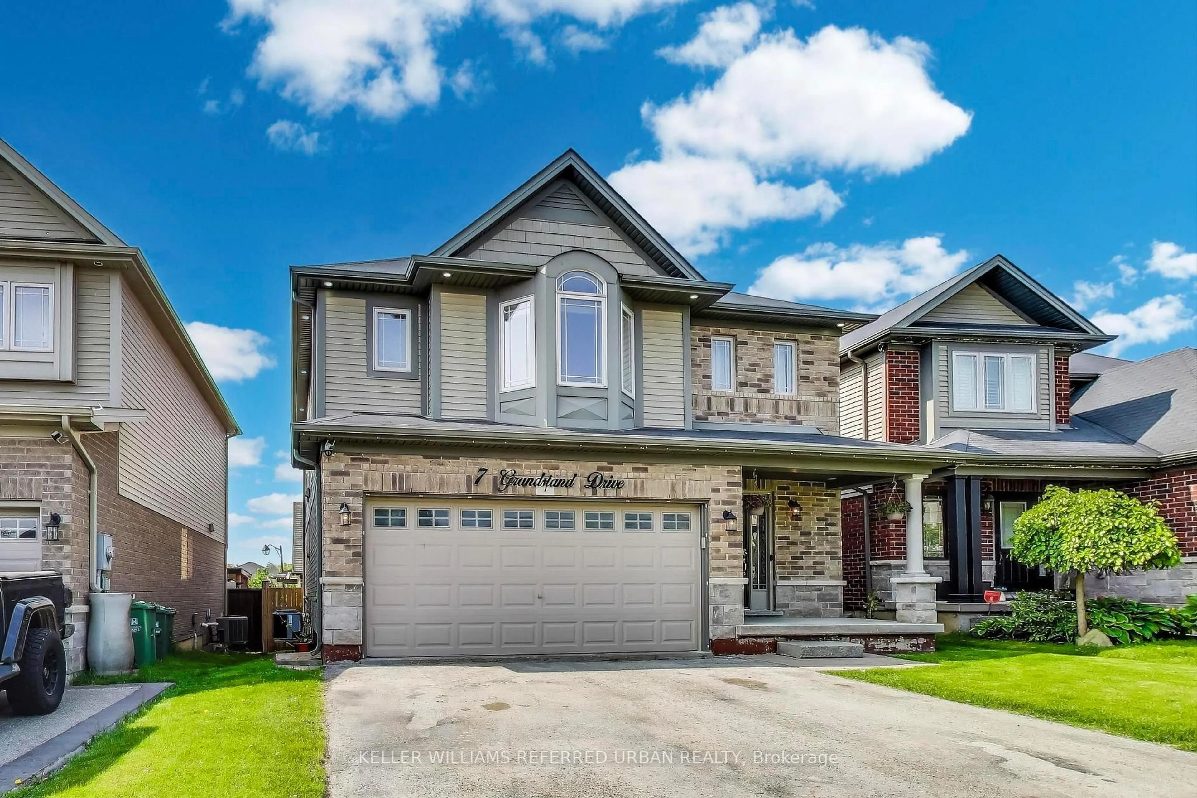 Home with brick exterior material, street for 7 Grandstand Dr, Hamilton Ontario L0R 1C0