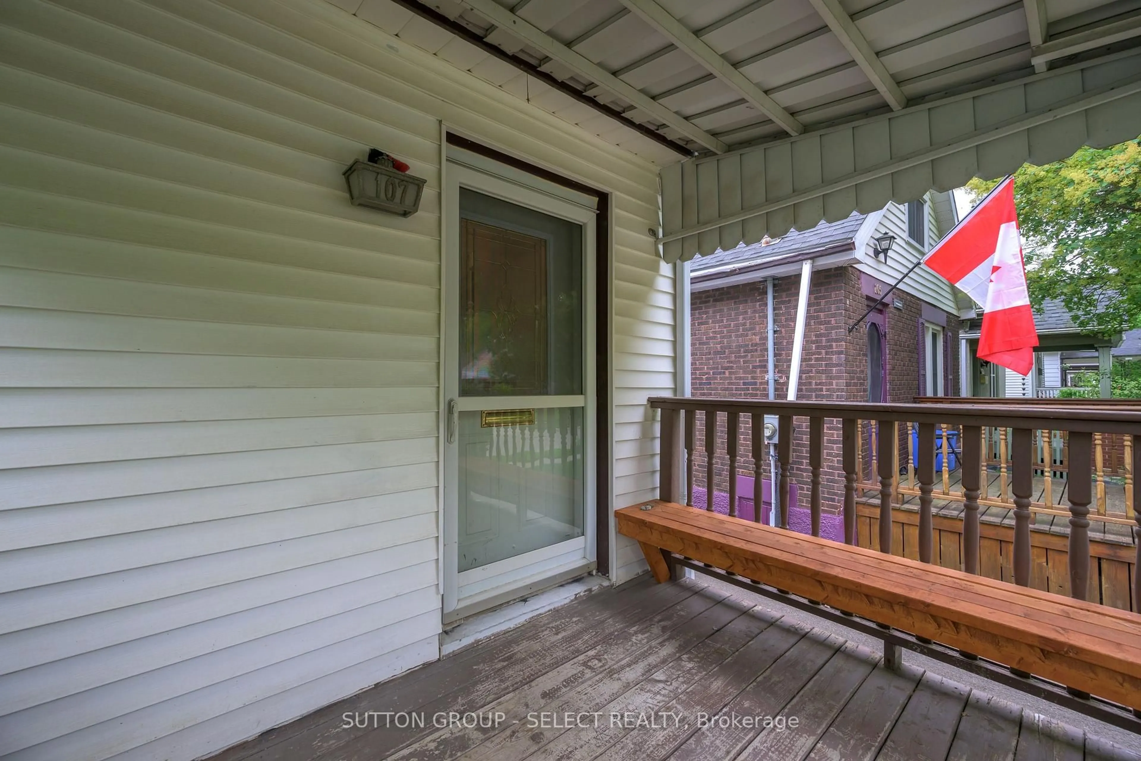 Patio, street for 107 Langarth St, London South Ontario N6C 1Z3