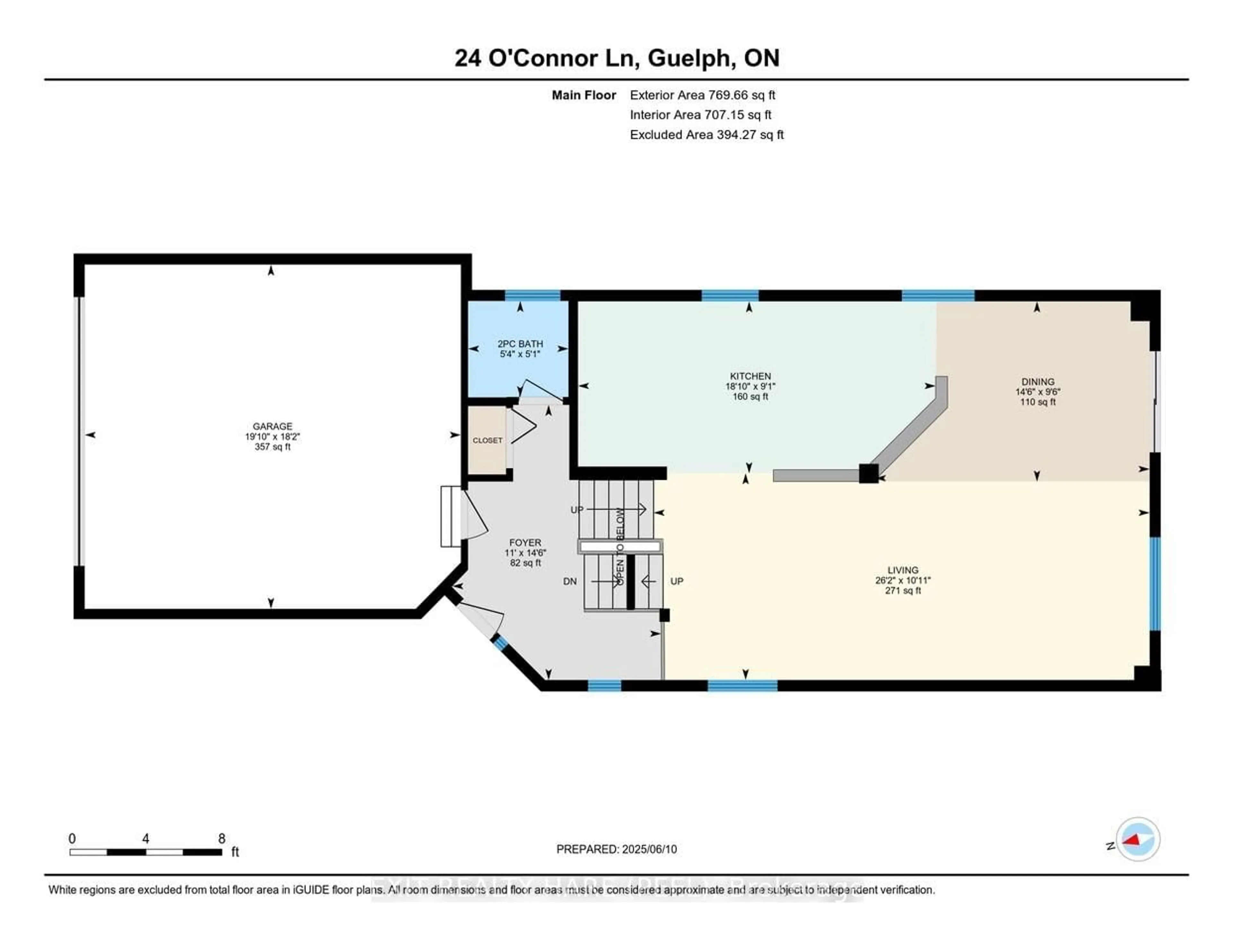 Floor plan for 24 O' Connor Lane, Guelph Ontario N1E 7G5
