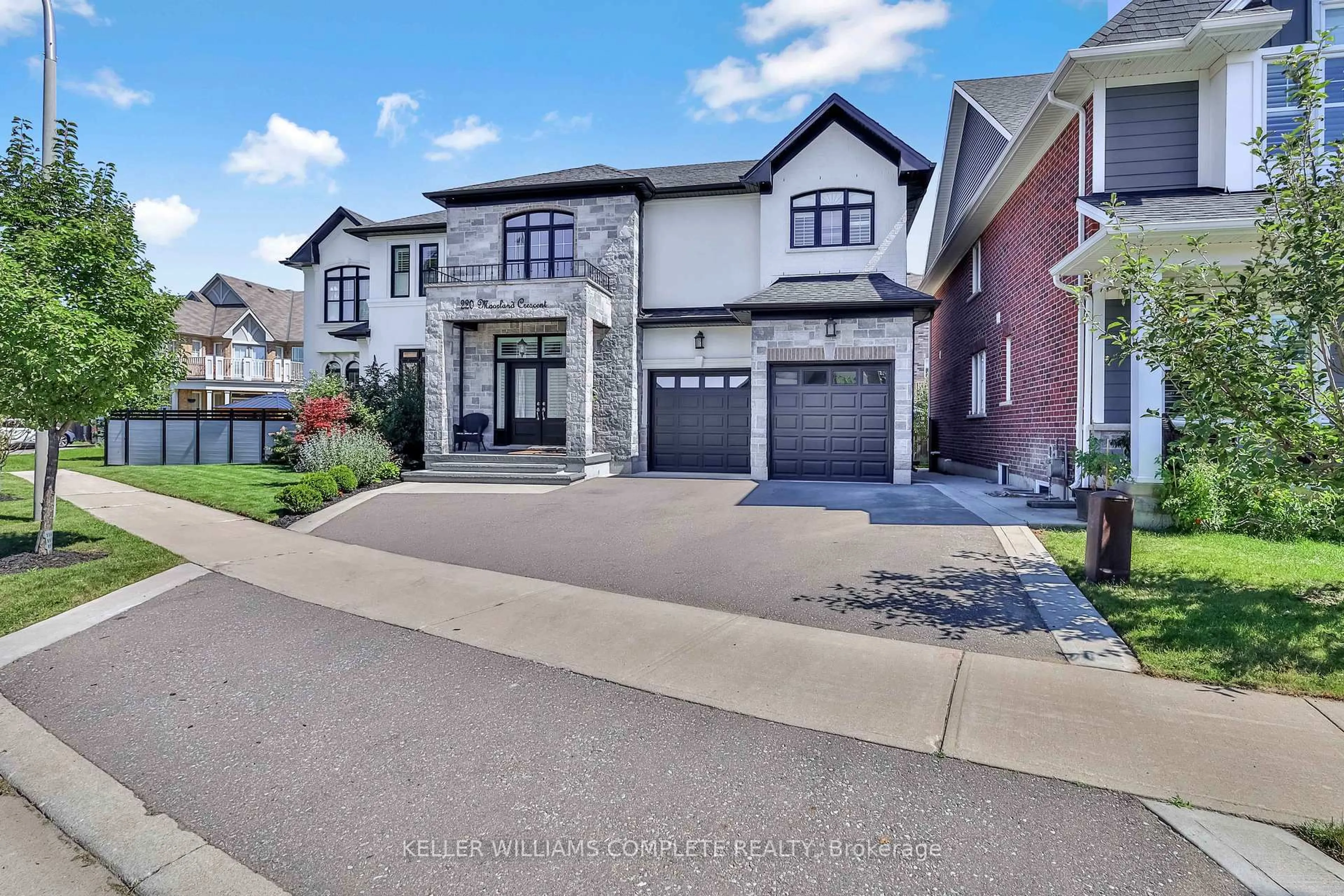 Home with brick exterior material, street for 220 MOORLAND Cres, Hamilton Ontario L9K 1S6