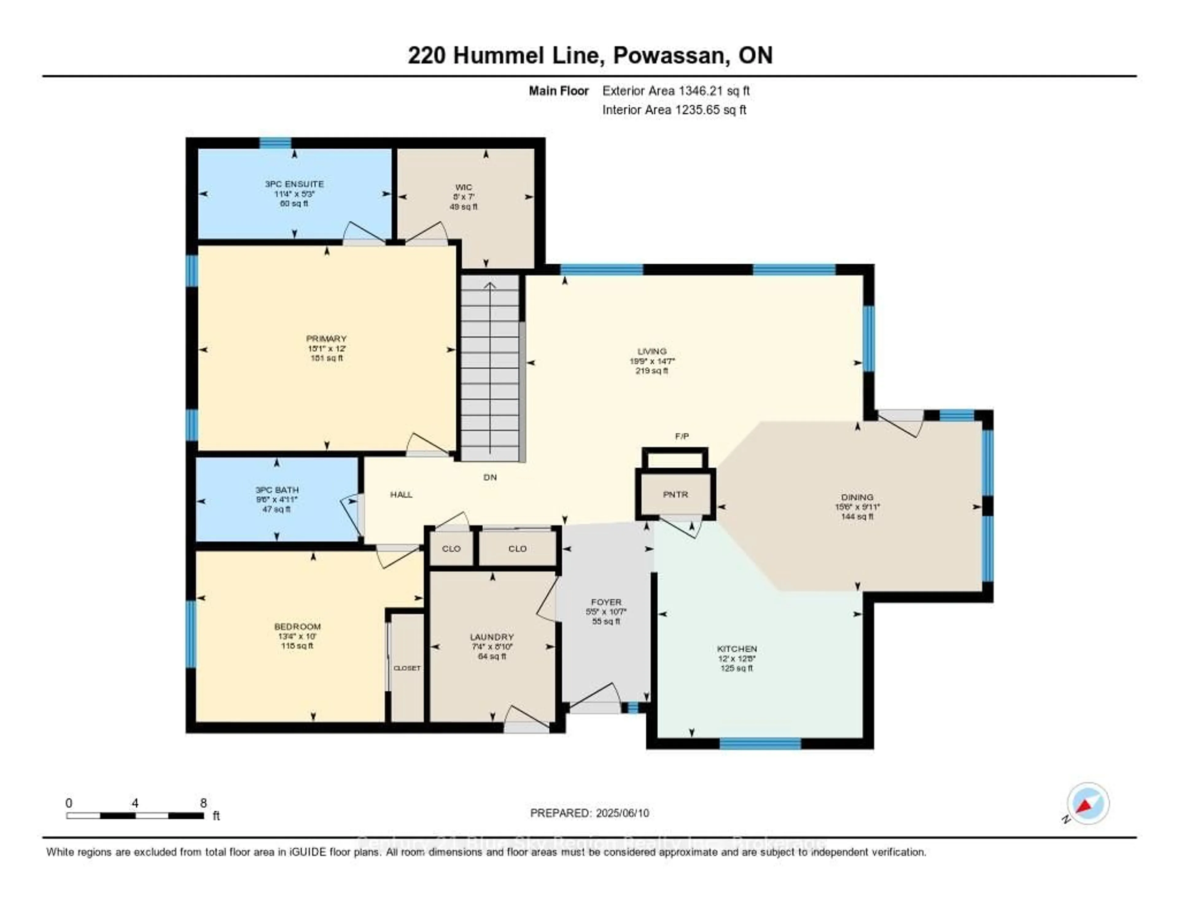 Floor plan for 220 Hummel Line, Powassan Ontario P0H 2L0