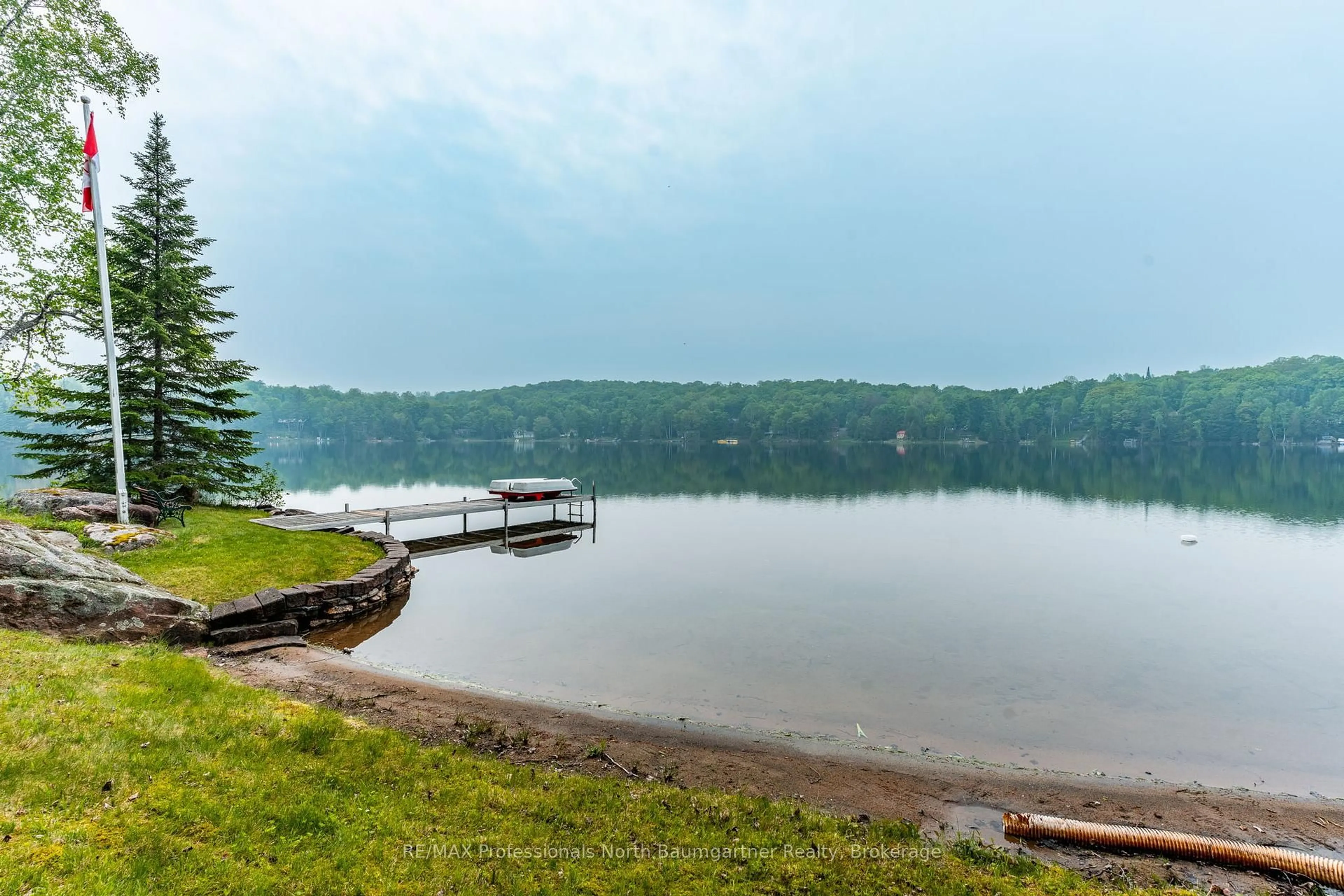 Patio, water/lake/river/ocean view for 1016 April Dr, Highlands East Ontario K0L 2Y0