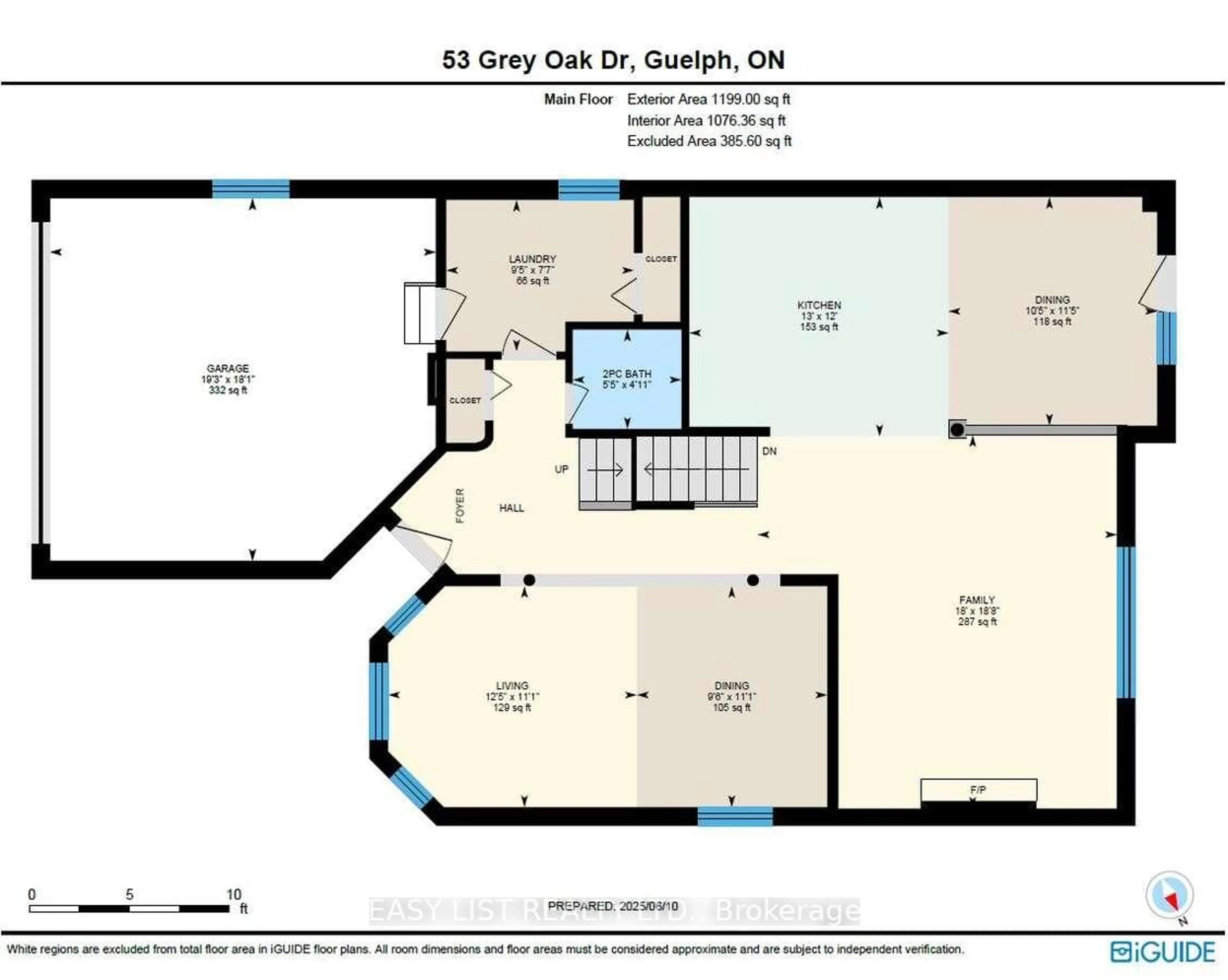 Floor plan for 53 Grey Oak Dr, Guelph Ontario N1L 1P3