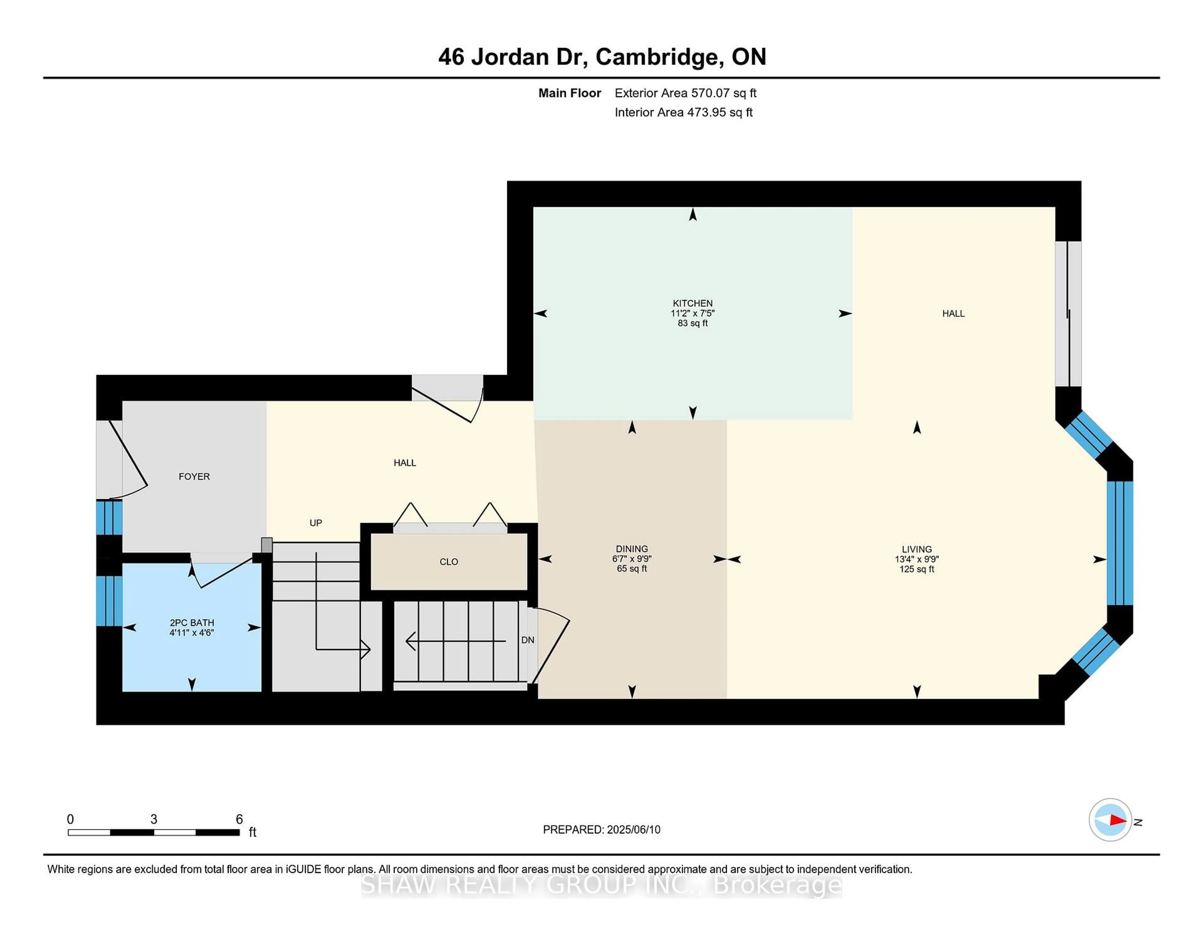 Floor plan for 46 Jordan Dr, Cambridge Ontario N3C 4E2