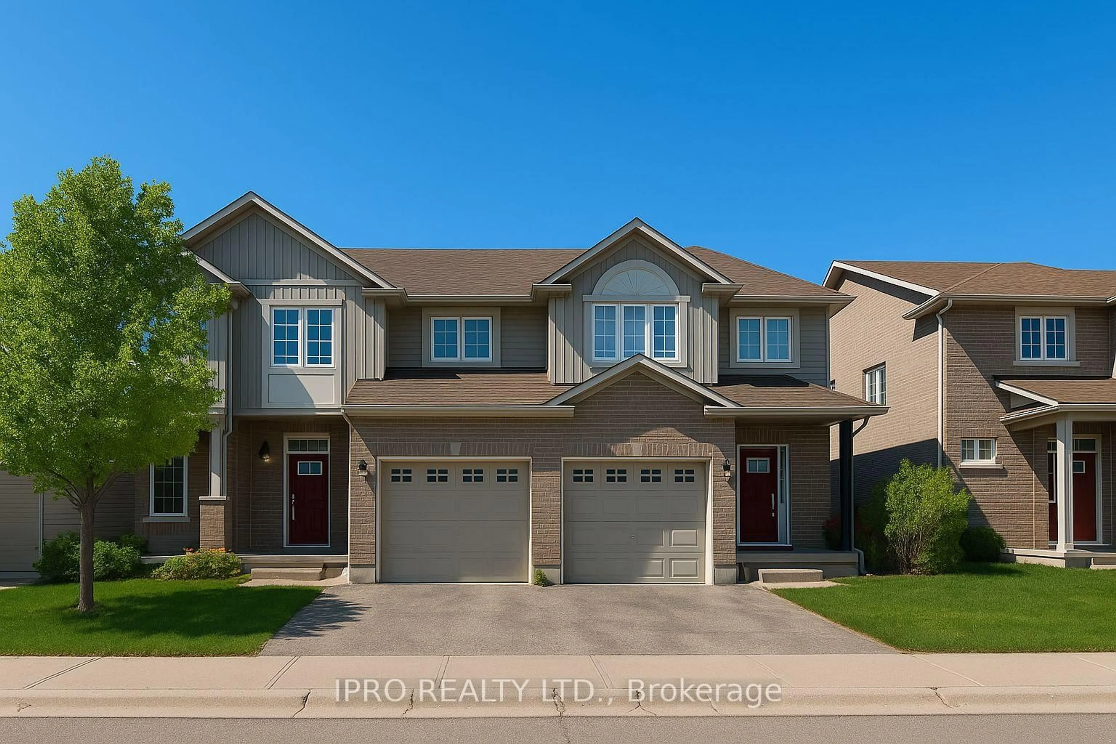 Home with vinyl exterior material, street for 105 Pinnacle Dr #Unit 62, Kitchener Ontario N2P 1B8