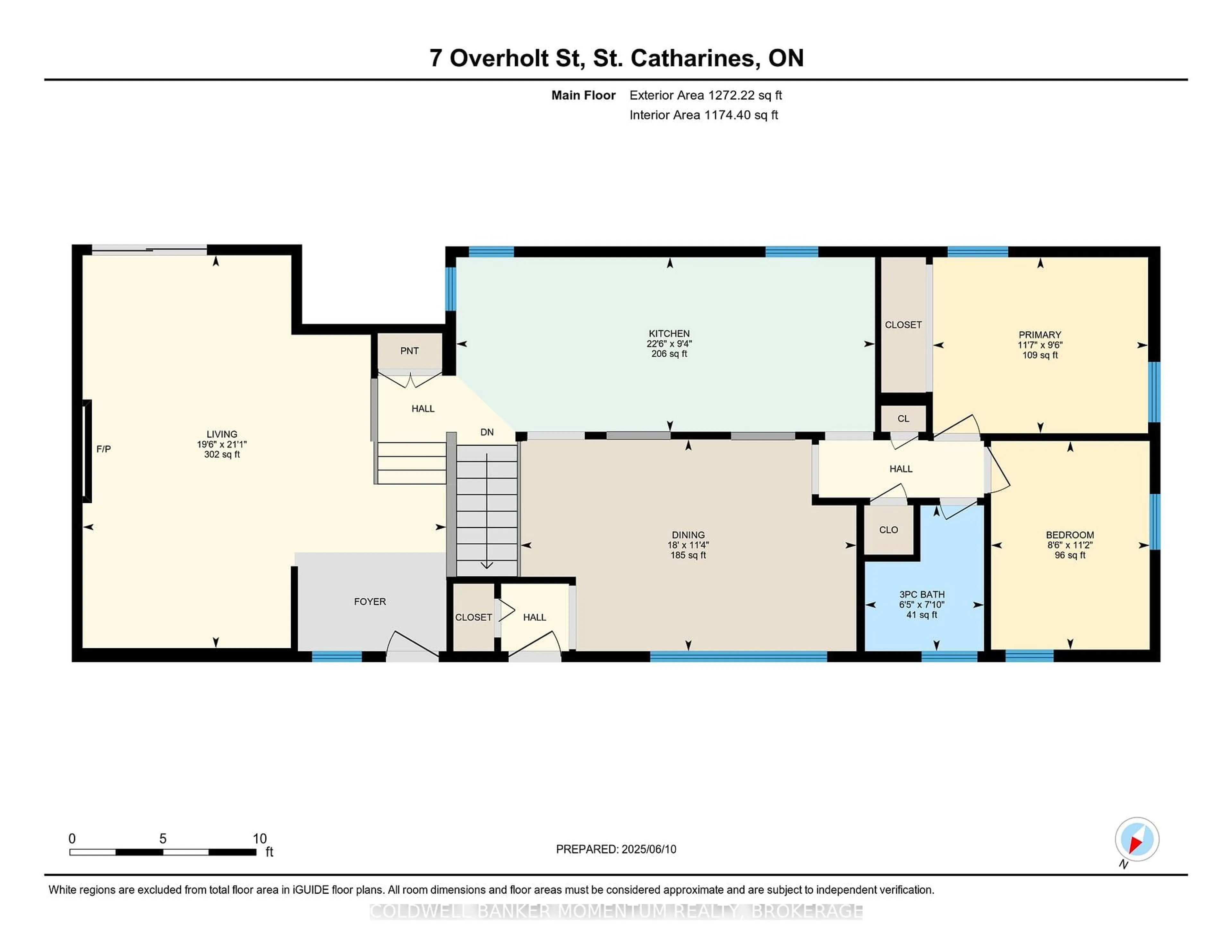 Floor plan for 7 Overholt St, St. Catharines Ontario L2N 1K5
