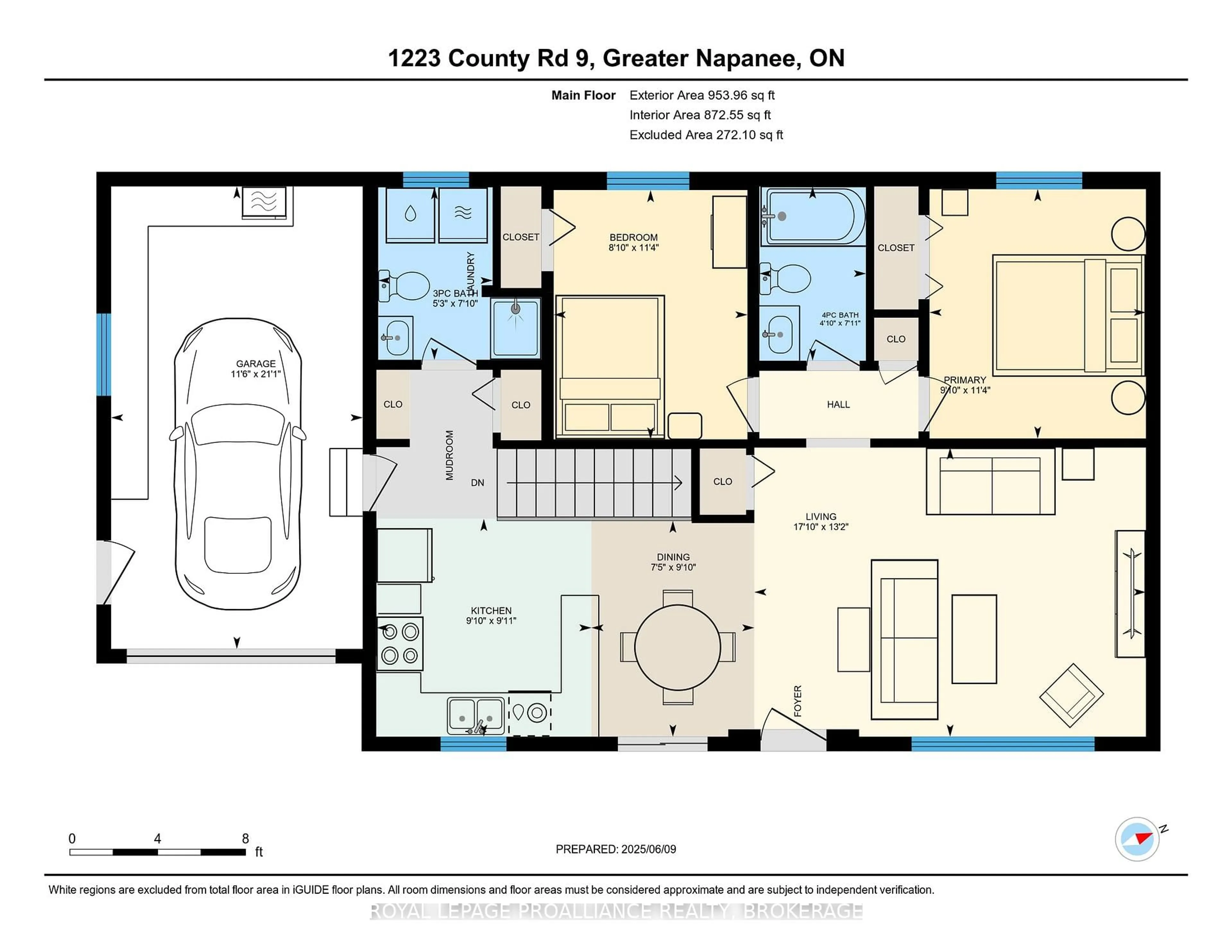 Floor plan for 1223 County Road 9, Napanee Ontario K7R 3K8