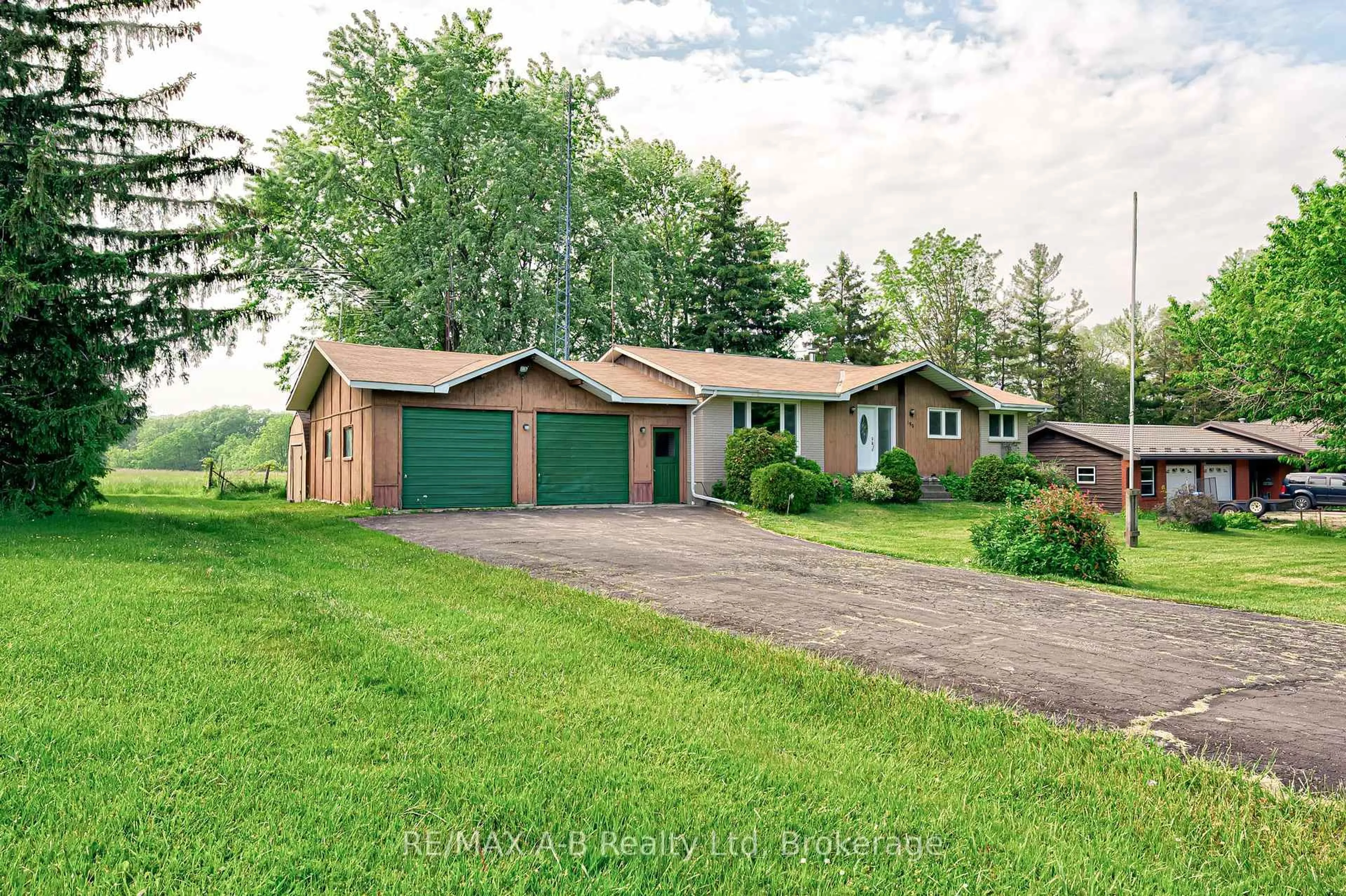 A pic from outside/outdoor area/front of a property/back of a property/a pic from drone, street for 190 Avonton Rd, Perth South Ontario N5A 6S6