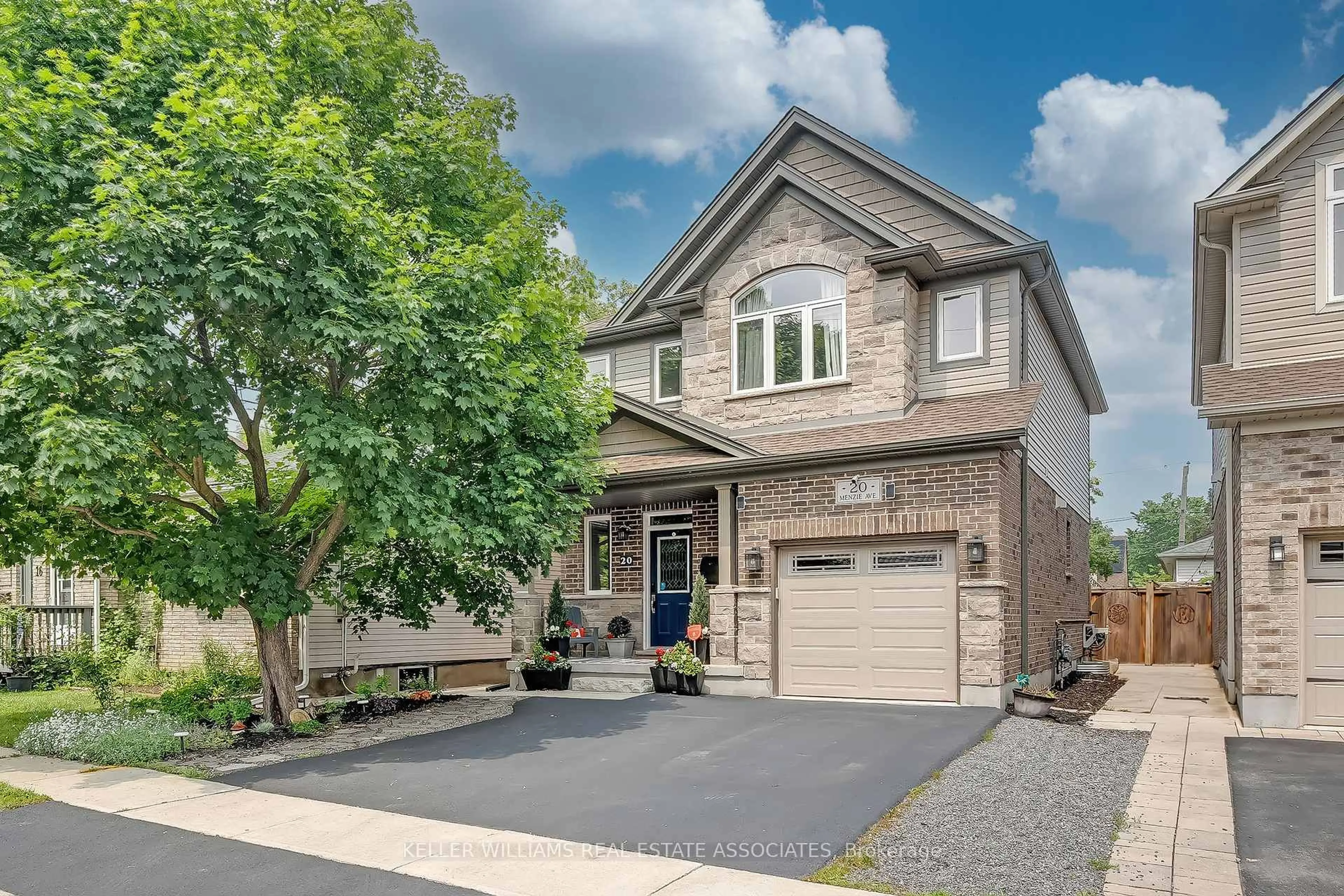Home with brick exterior material, street for 20 Menzie Ave, Guelph Ontario N1E 5X9