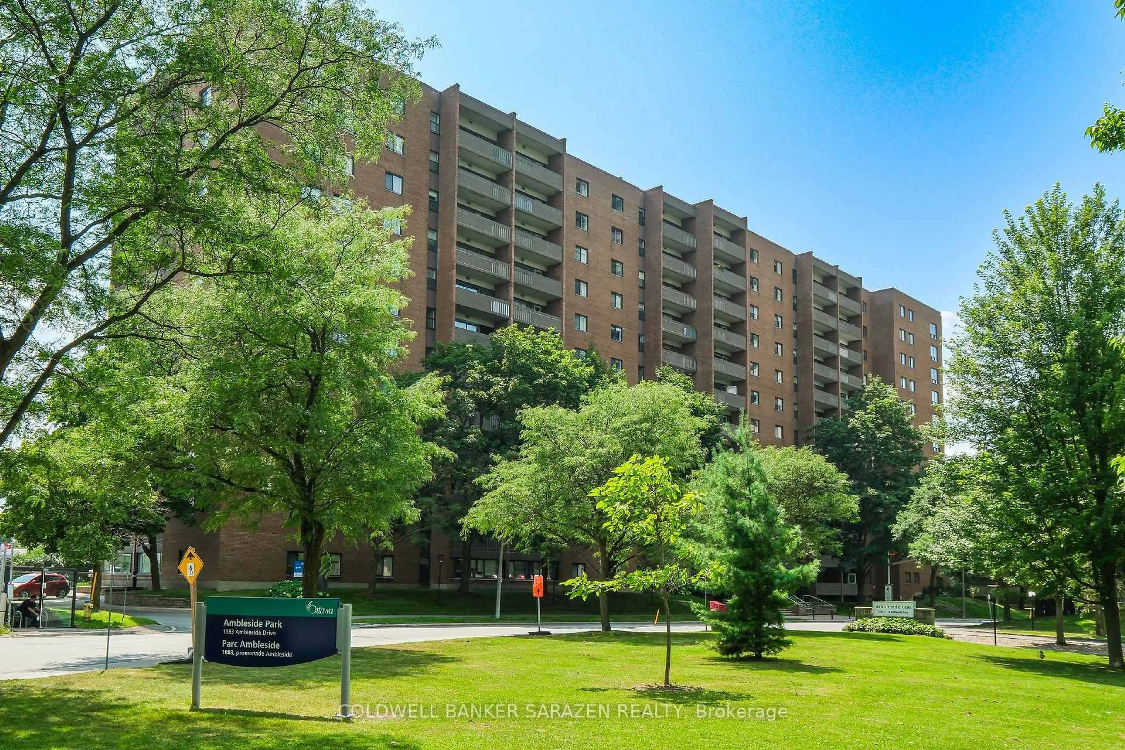 A pic from outside/outdoor area/front of a property/back of a property/a pic from drone, street for 1100 Ambleside Dr #1115, Ottawa Ontario K2B 8G6