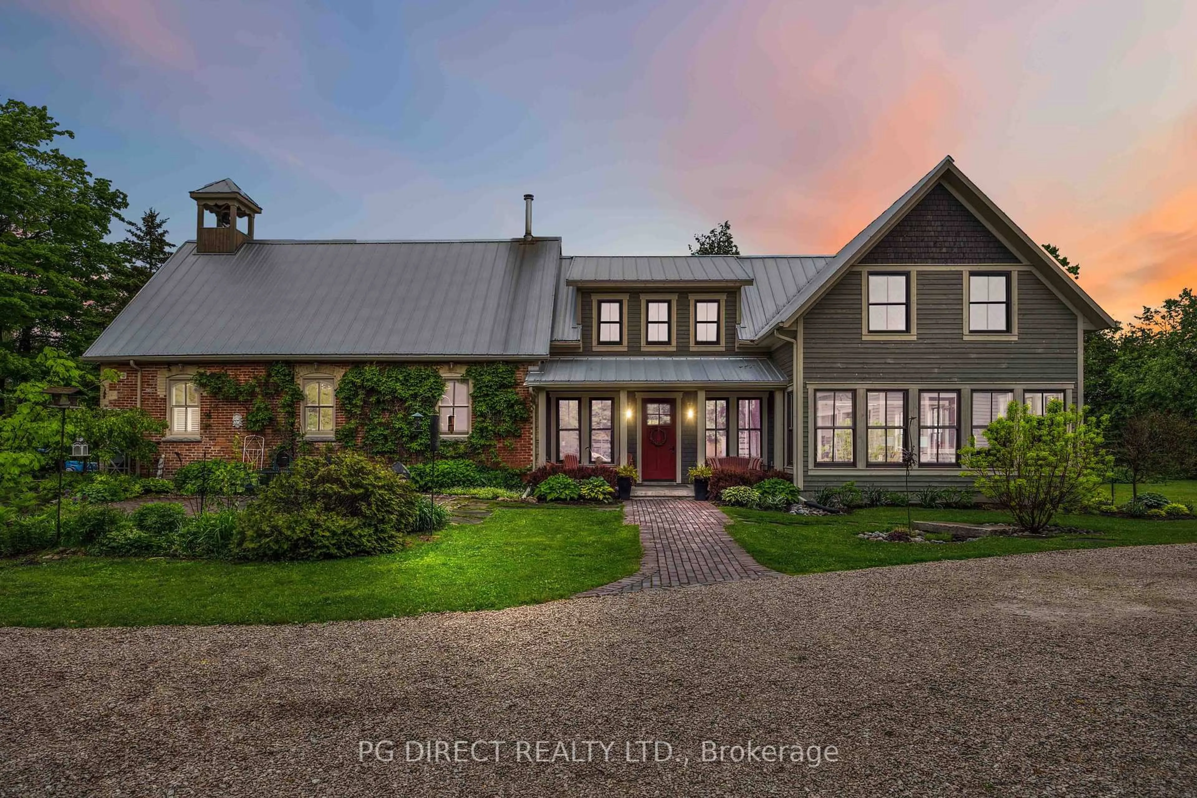 A pic from outside/outdoor area/front of a property/back of a property/a pic from drone, street for 553763 Road 55, Grey Highlands Ontario N0C 1J0