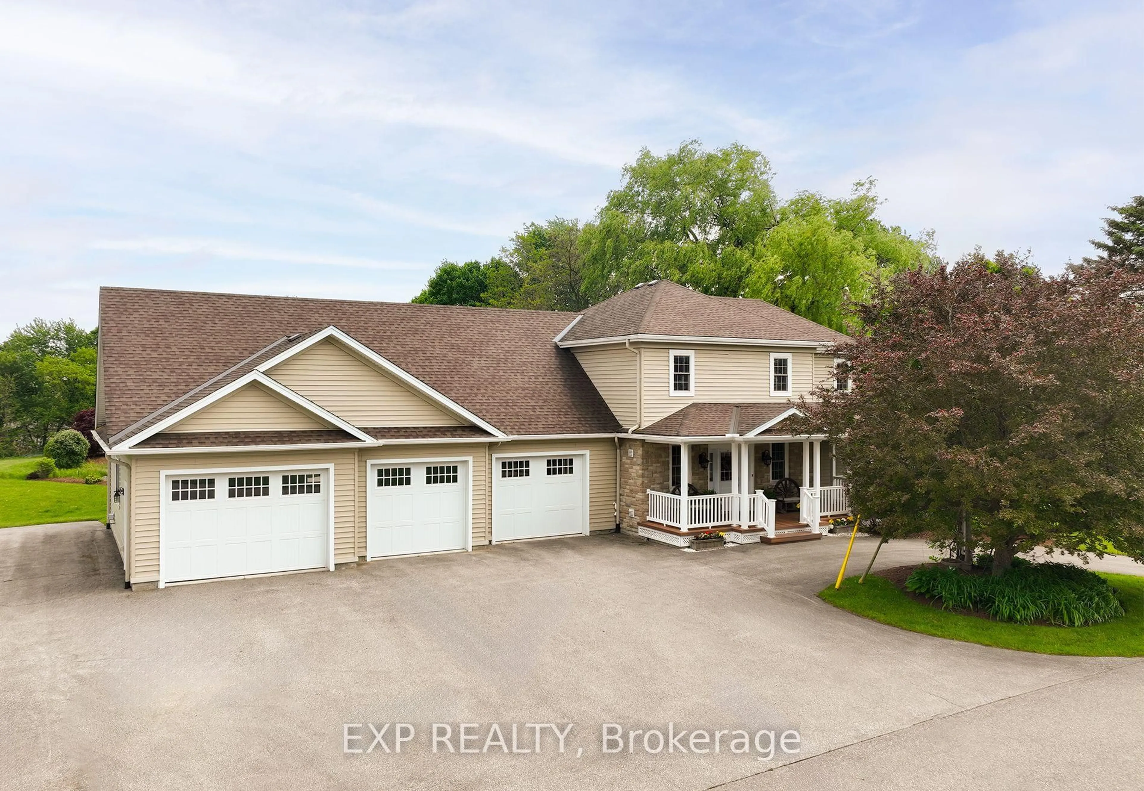 A pic from outside/outdoor area/front of a property/back of a property/a pic from drone, unknown for 1309 Queens Bush Rd, Wellesley Ontario N0B 2T0