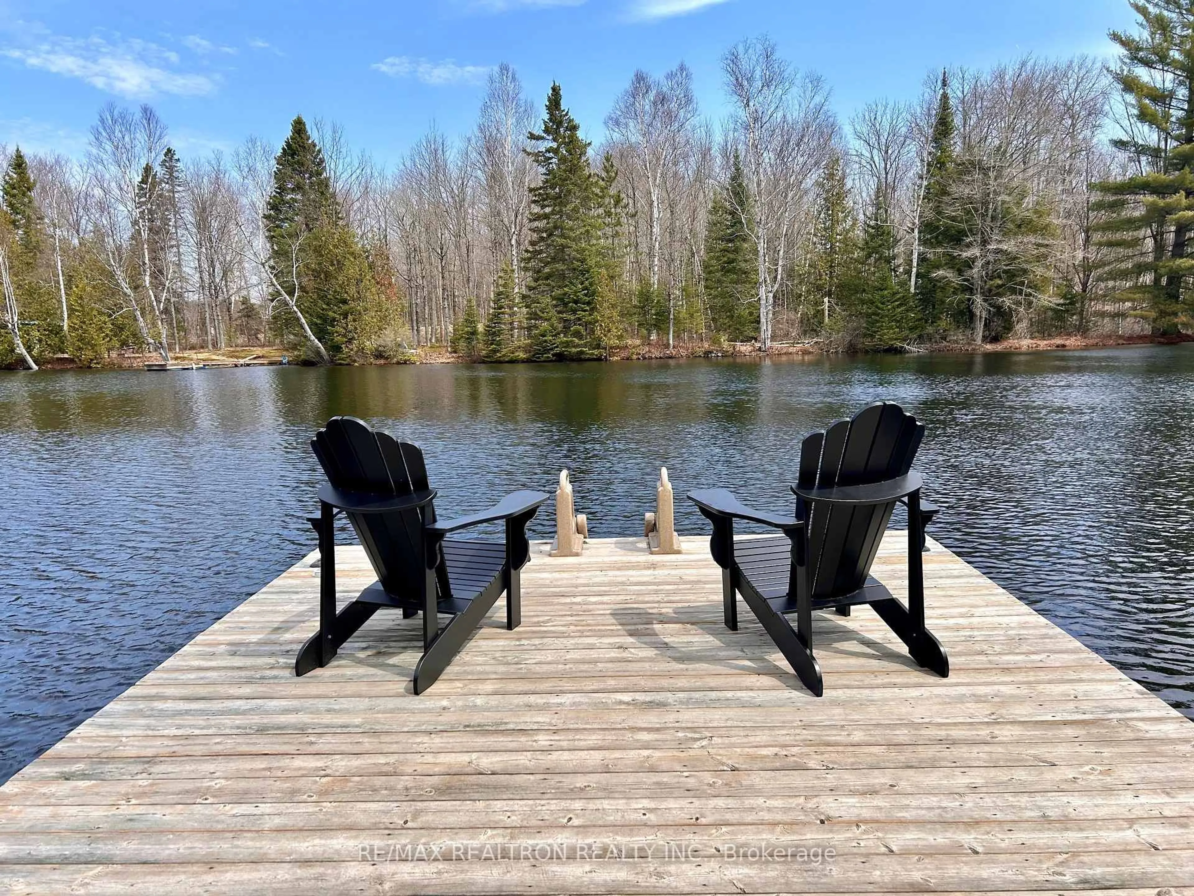 Patio, water/lake/river/ocean view for 1053 Esson Creek Lane, Highlands East Ontario K0L 3C0