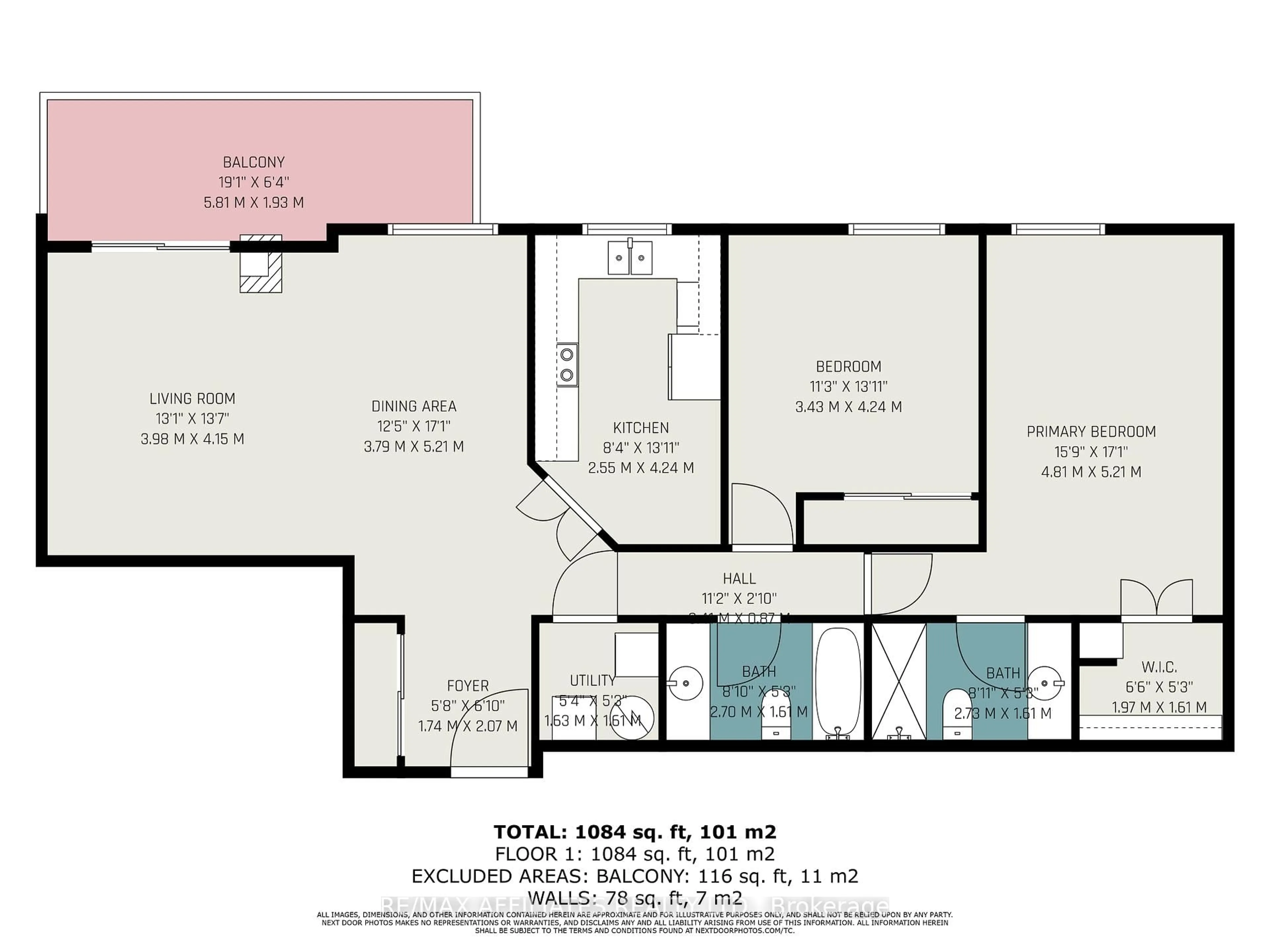 Floor plan for 1705 Playfair Dr #211, Ottawa Ontario K1H 8P6