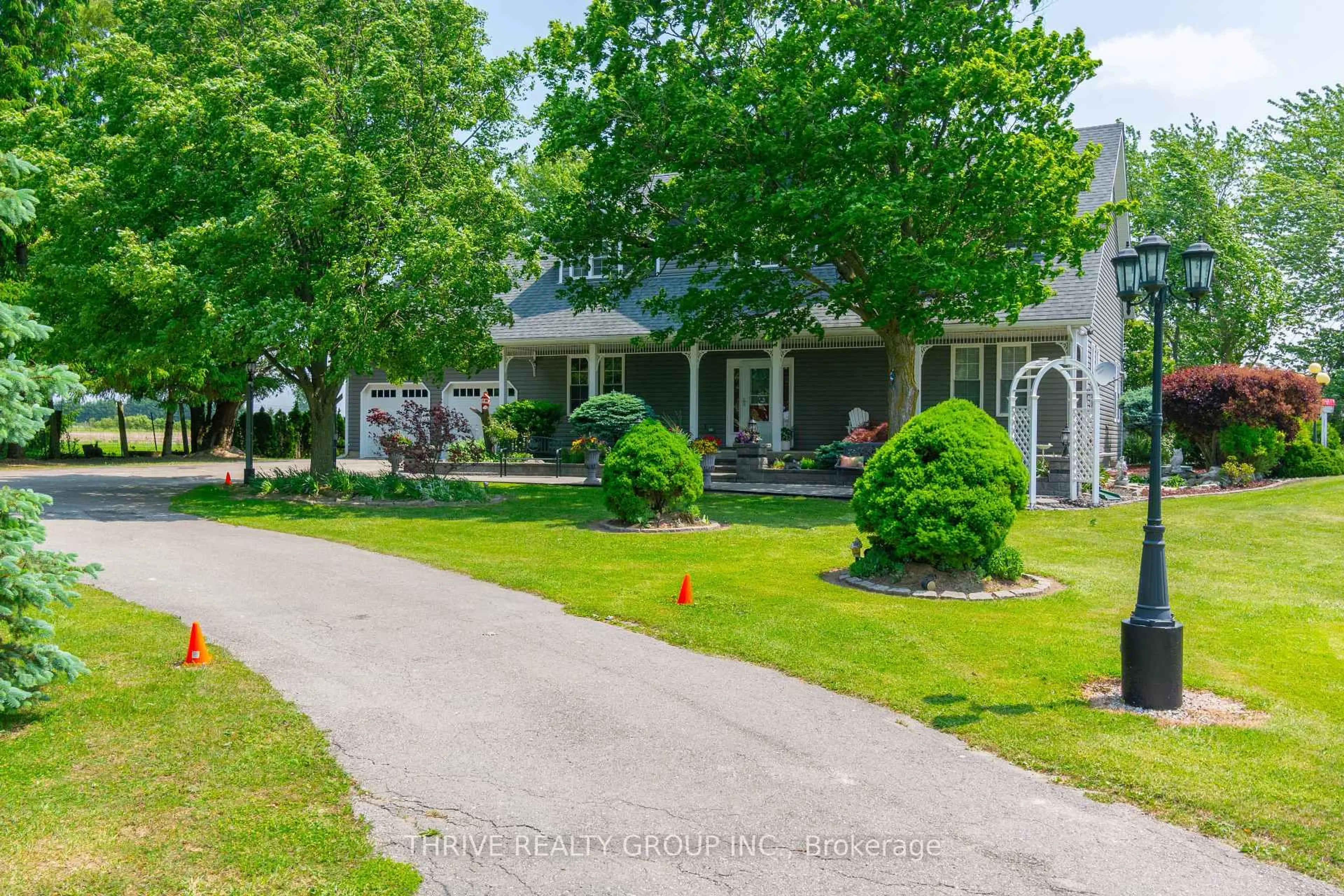 A pic from outside/outdoor area/front of a property/back of a property/a pic from drone, street for 6228 Bethel Rd, Warwick Ontario N0M 2S0