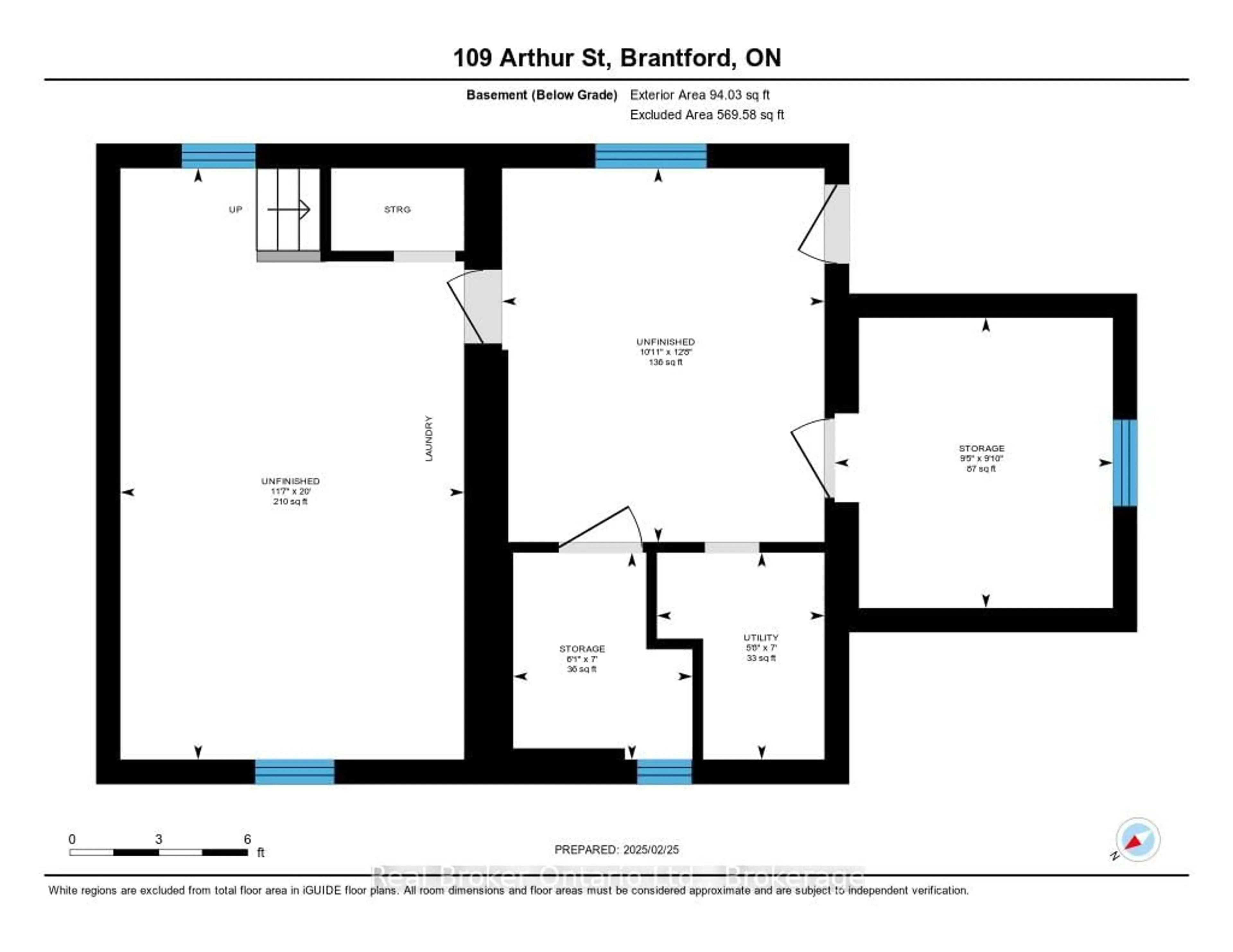 Floor plan for 109 Arthur St, Brantford Ontario N3S 3J3