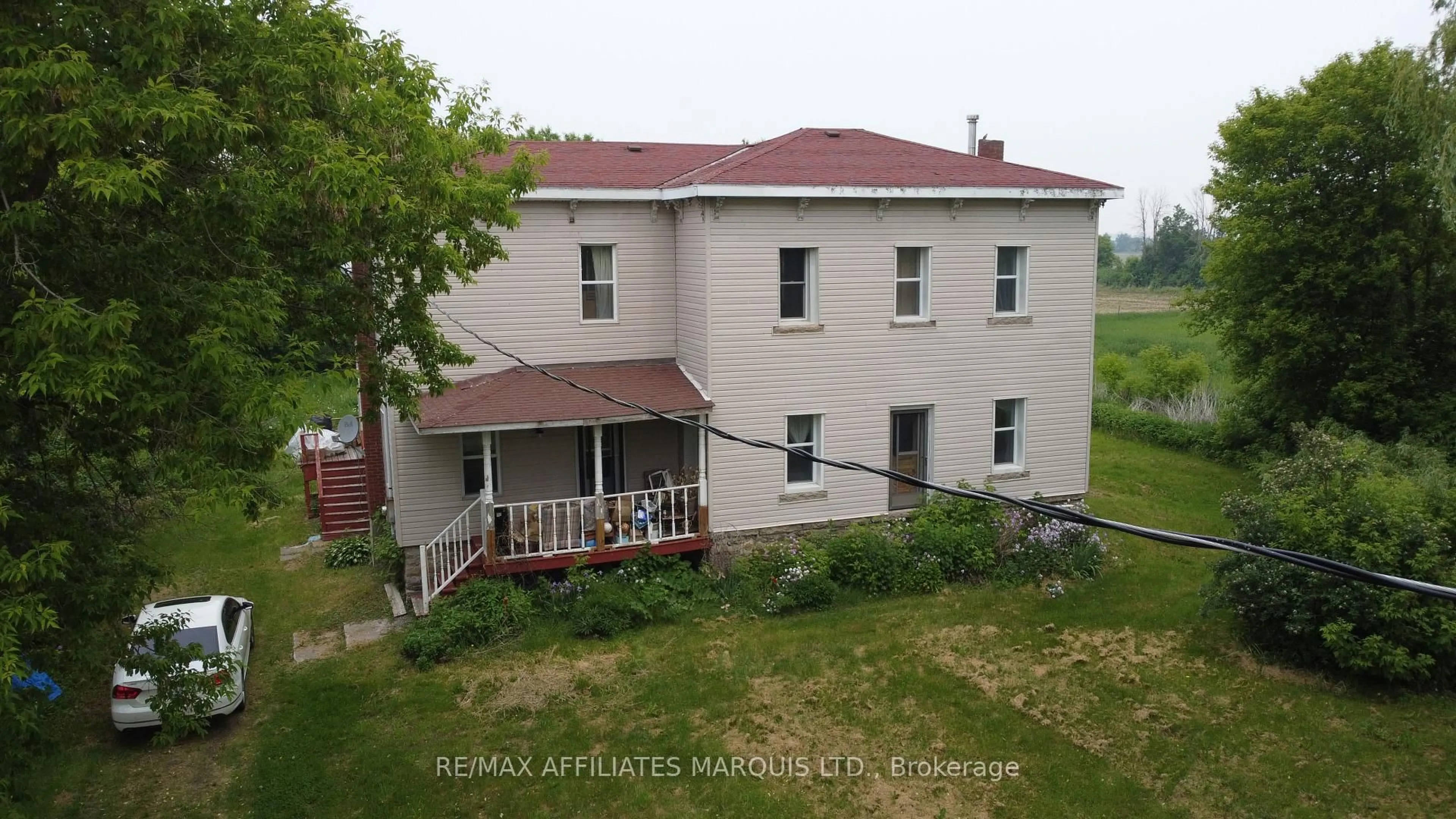 A pic from outside/outdoor area/front of a property/back of a property/a pic from drone, building for 10779 Kirker Rd, South Dundas Ontario K0E 1C0