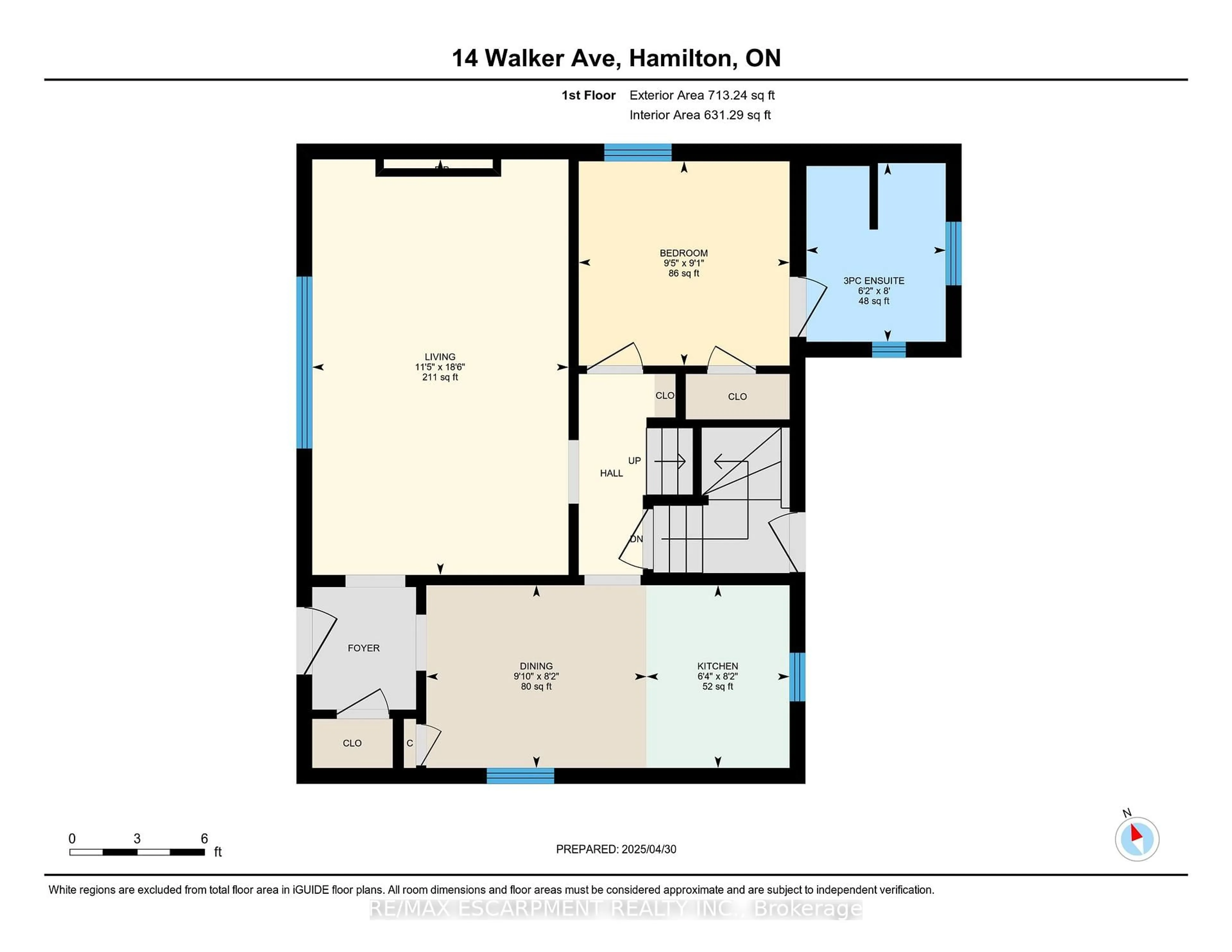 Floor plan for 14 WALKER Ave, Hamilton Ontario L8G 1S6