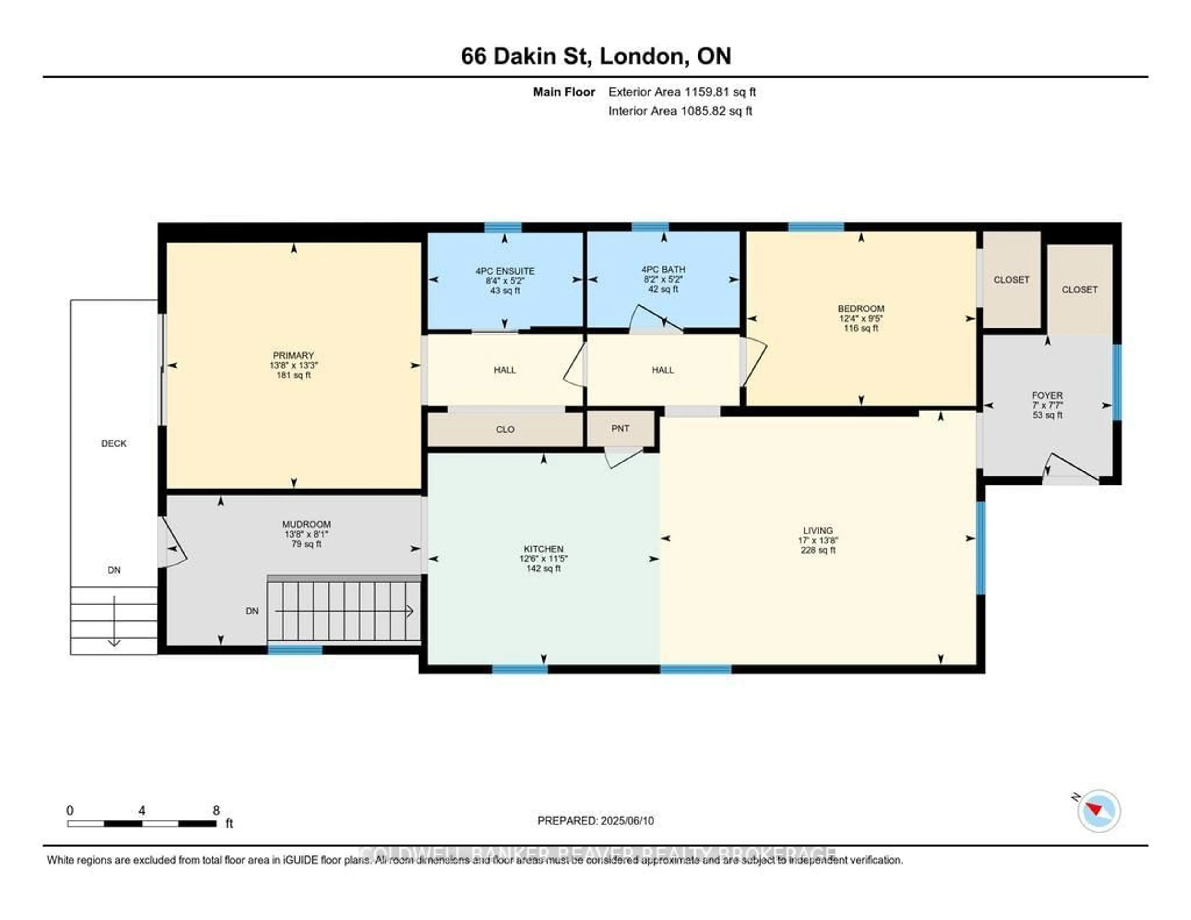 Floor plan for 66 Dakin St, London East Ontario N5Z 1A3