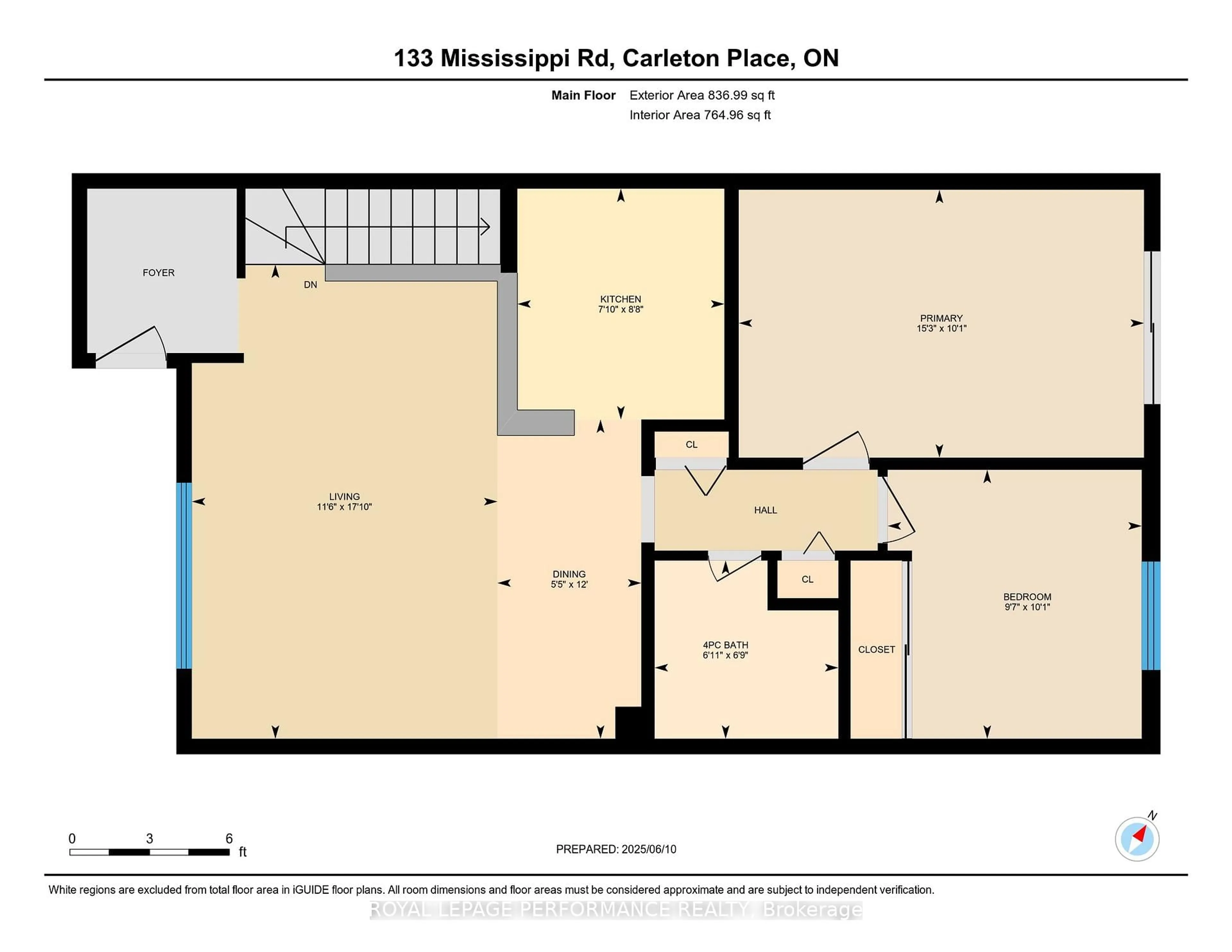 Floor plan for 133 Mississippi Rd, Carleton Place Ontario K7C 4H9
