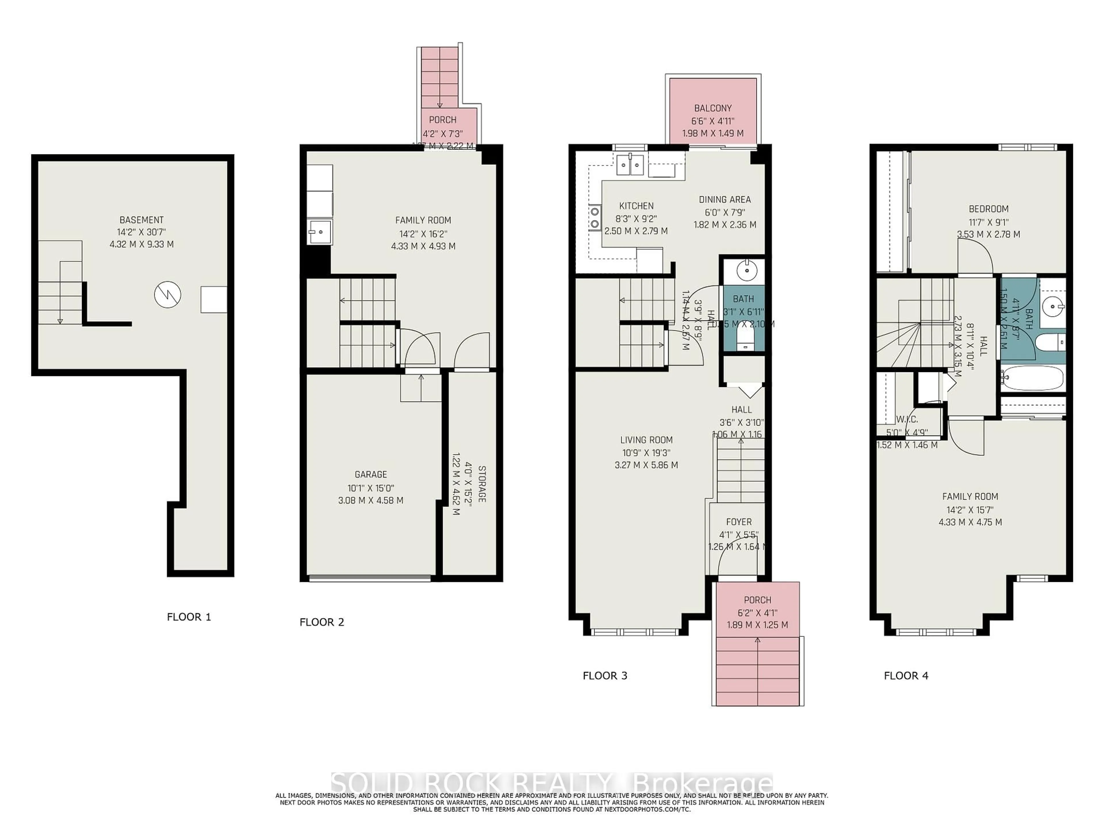 Floor plan for 342 Gotham Private, Ottawa Ontario K2C 4G7