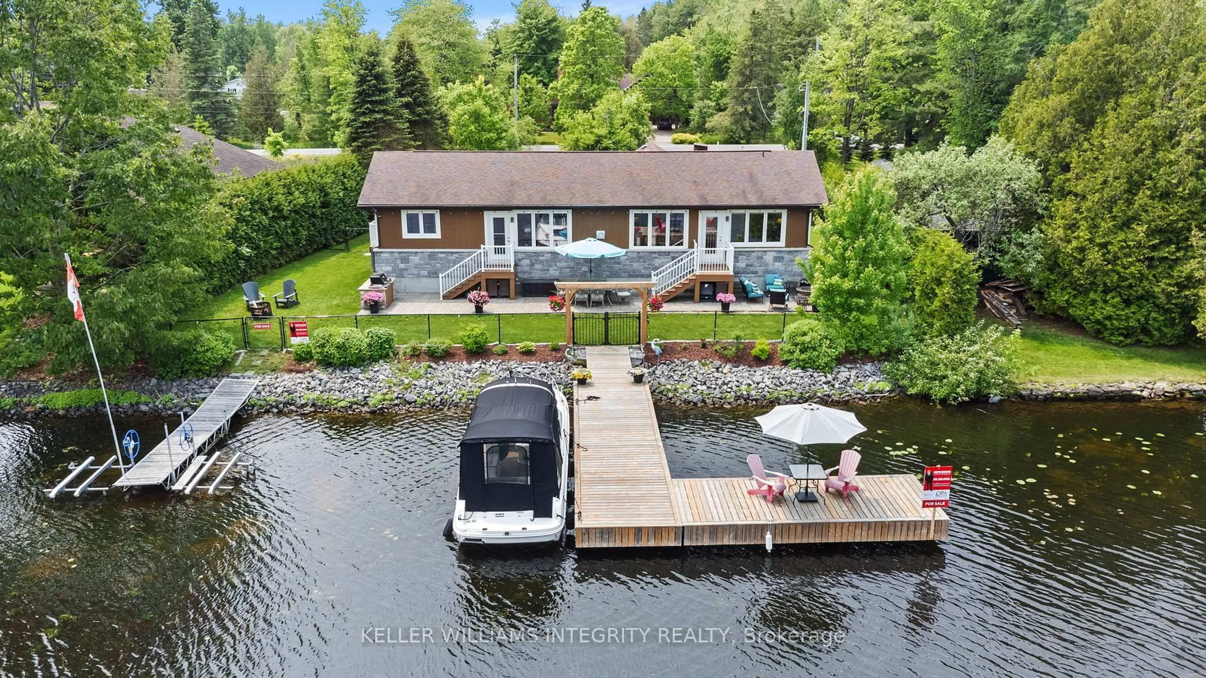 A pic from outside/outdoor area/front of a property/back of a property/a pic from drone, water/lake/river/ocean view for 6451 Aston Rd, Manotick Ontario K4M 1B3