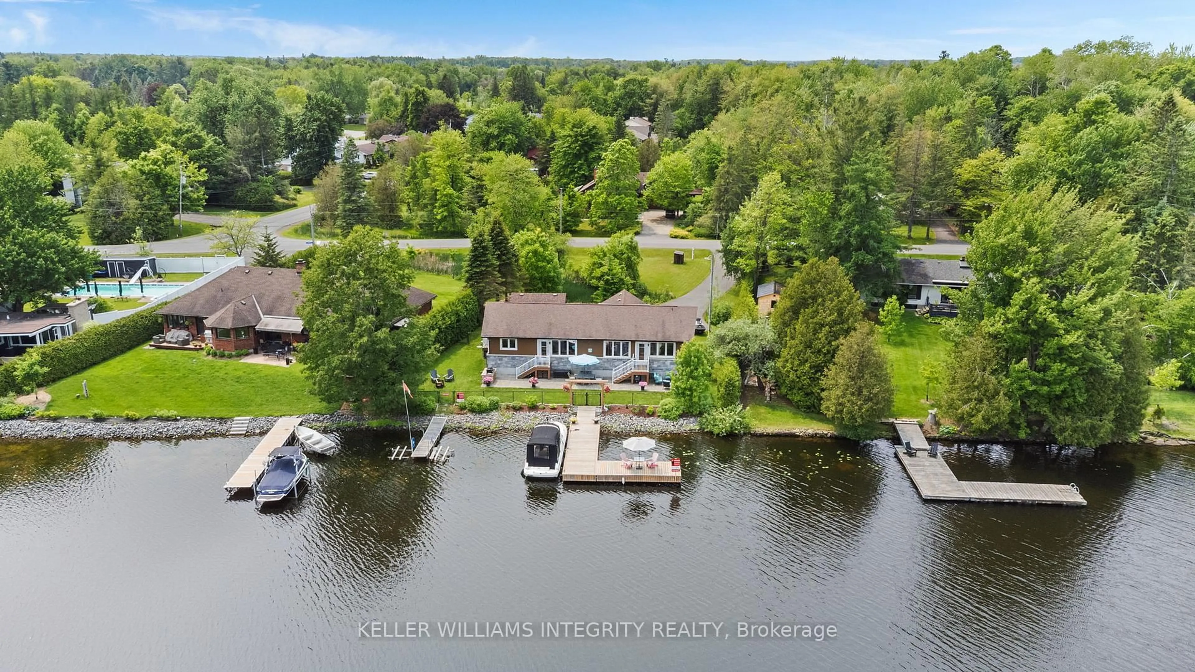 A pic from outside/outdoor area/front of a property/back of a property/a pic from drone, water/lake/river/ocean view for 6451 Aston Rd, Manotick Ontario K4M 1B3