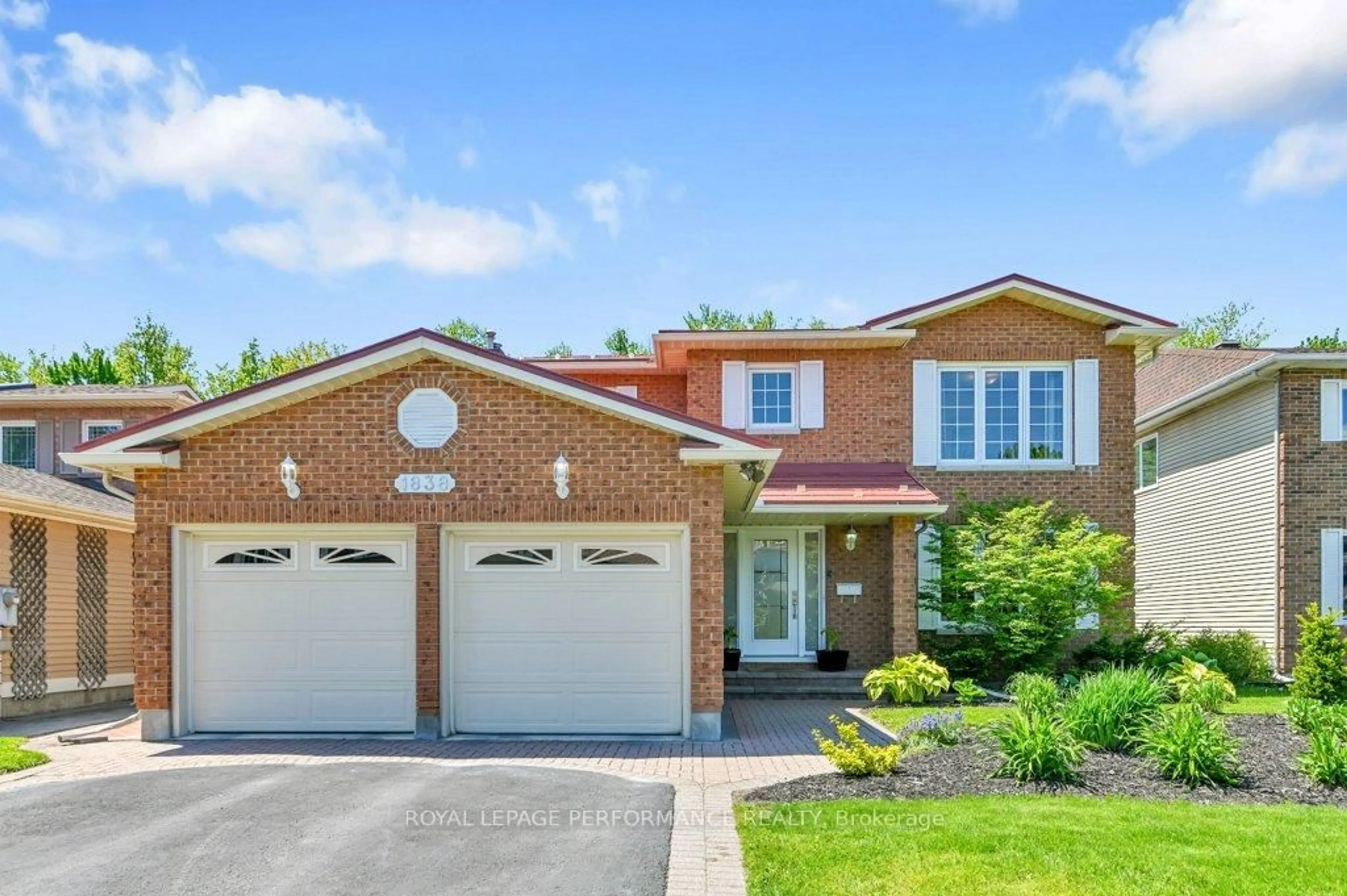 Home with brick exterior material, street for 1838 Thistleleaf Cres, Orleans Ontario K1C 5W6
