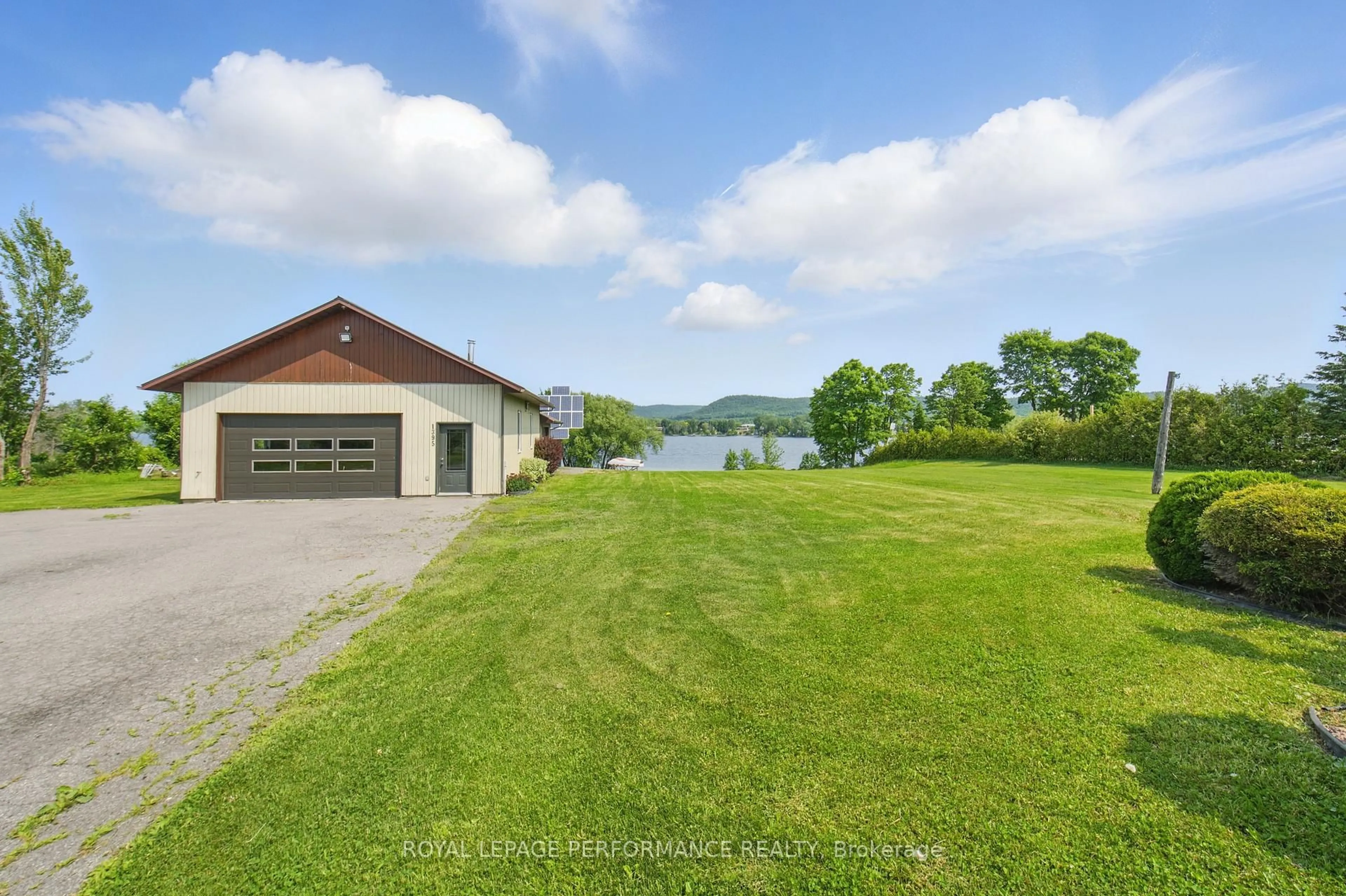 A pic from outside/outdoor area/front of a property/back of a property/a pic from drone, water/lake/river/ocean view for 1395 Concession 1 Rd, Alfred and Plantagenet Ontario K0B 1J0