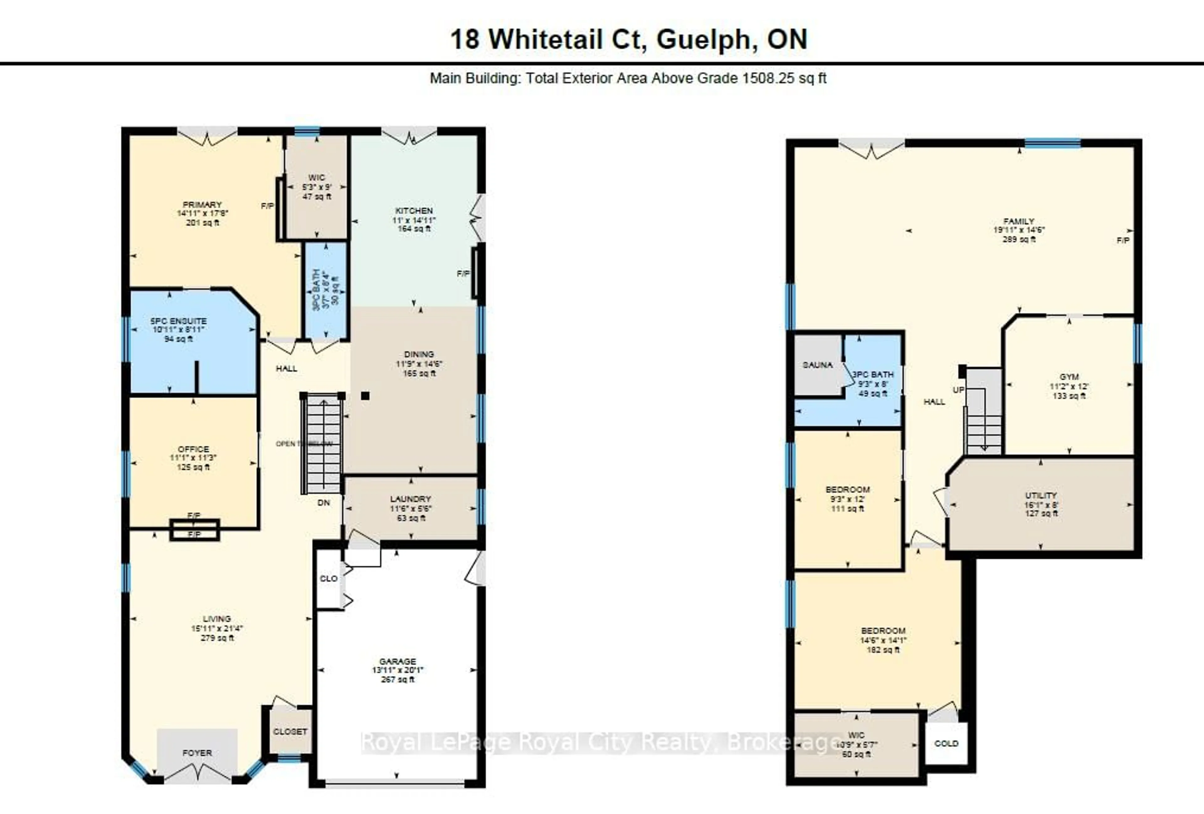 Floor plan for 18 Whitetail Crt, Guelph Ontario N1L 1H6
