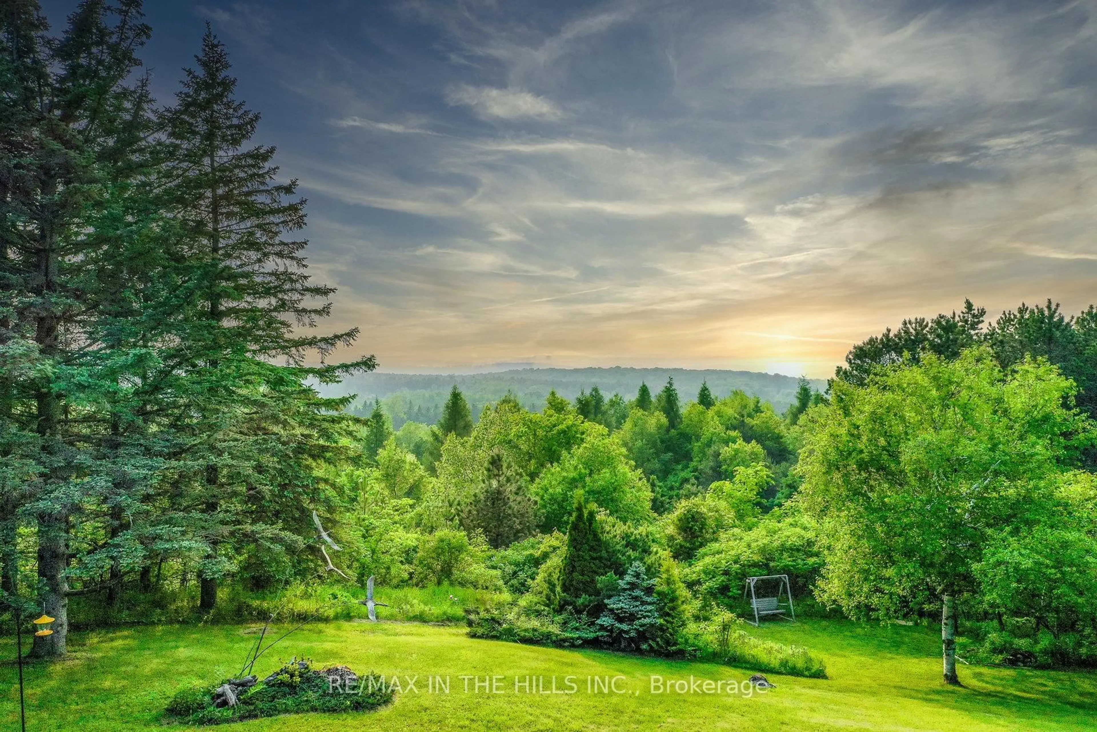 A pic from outside/outdoor area/front of a property/back of a property/a pic from drone, forest/trees view for 247531 5 Sdrd, Mono Ontario L9W 6K8