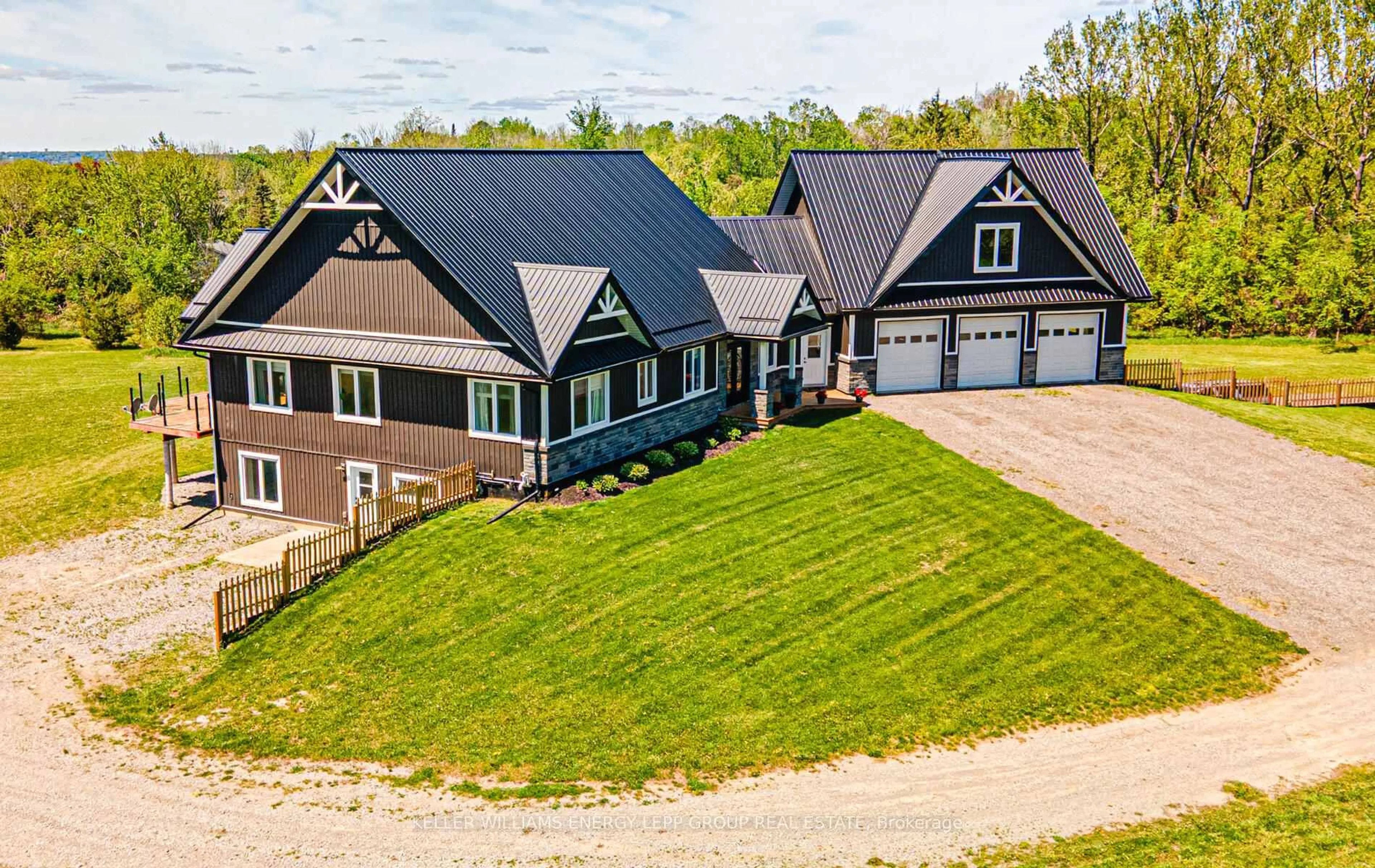 A pic from outside/outdoor area/front of a property/back of a property/a pic from drone, mountain view for 44 Ball Point Rd, Kawartha Lakes Ontario K0M 2C0